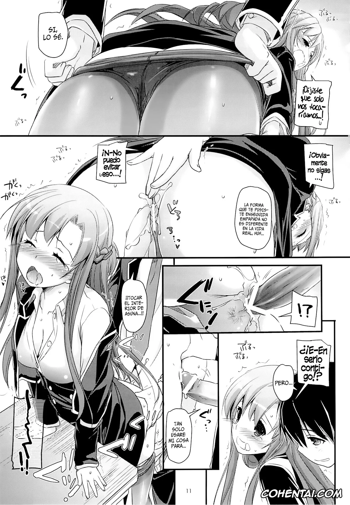 Sword Art Online xxx, Asuna Yuuki xxx, Kazuto Kirigaya | Kirito xxx, D.L. action 74 (Sword Art Online), pagina 10