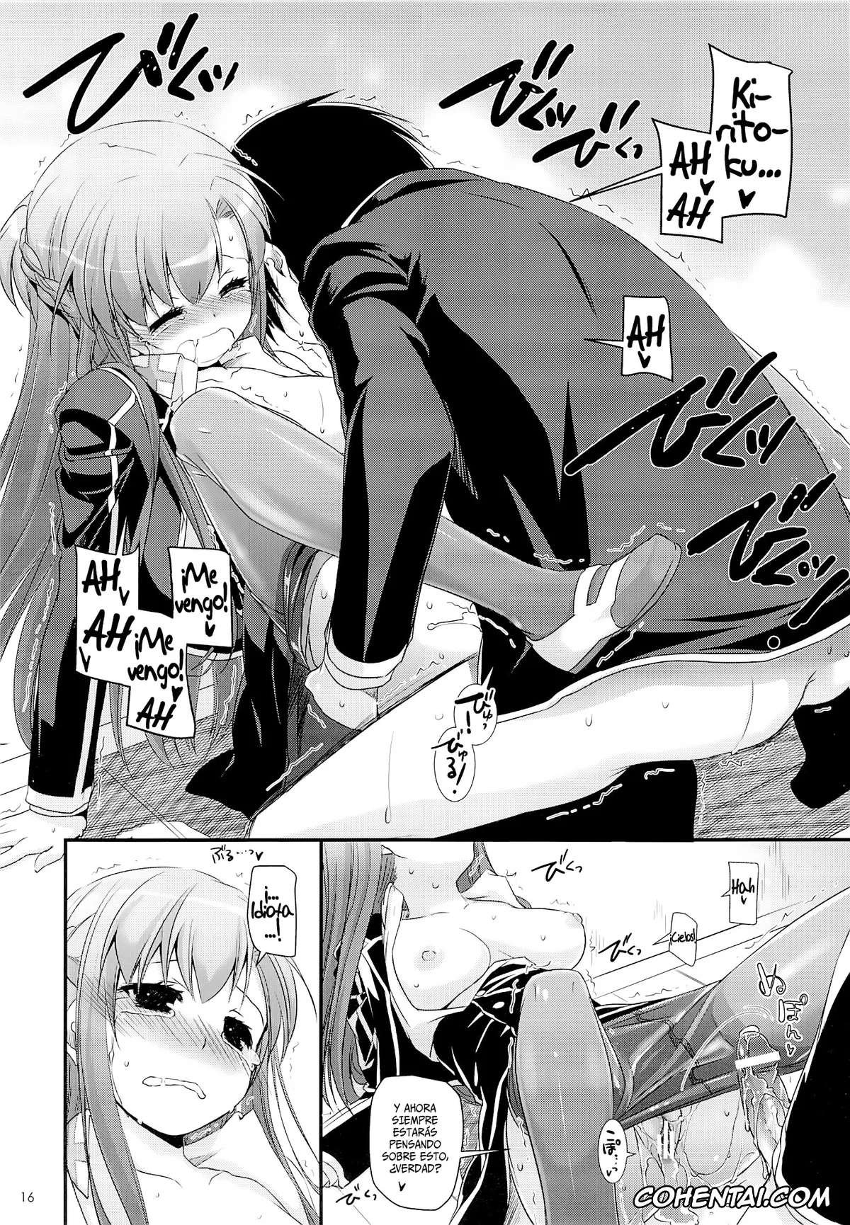 Sword Art Online hentai, Asuna Yuuki hentai, Kazuto Kirigaya | Kirito hentai, D.L. action 74 (Sword Art Online), pagina 15
