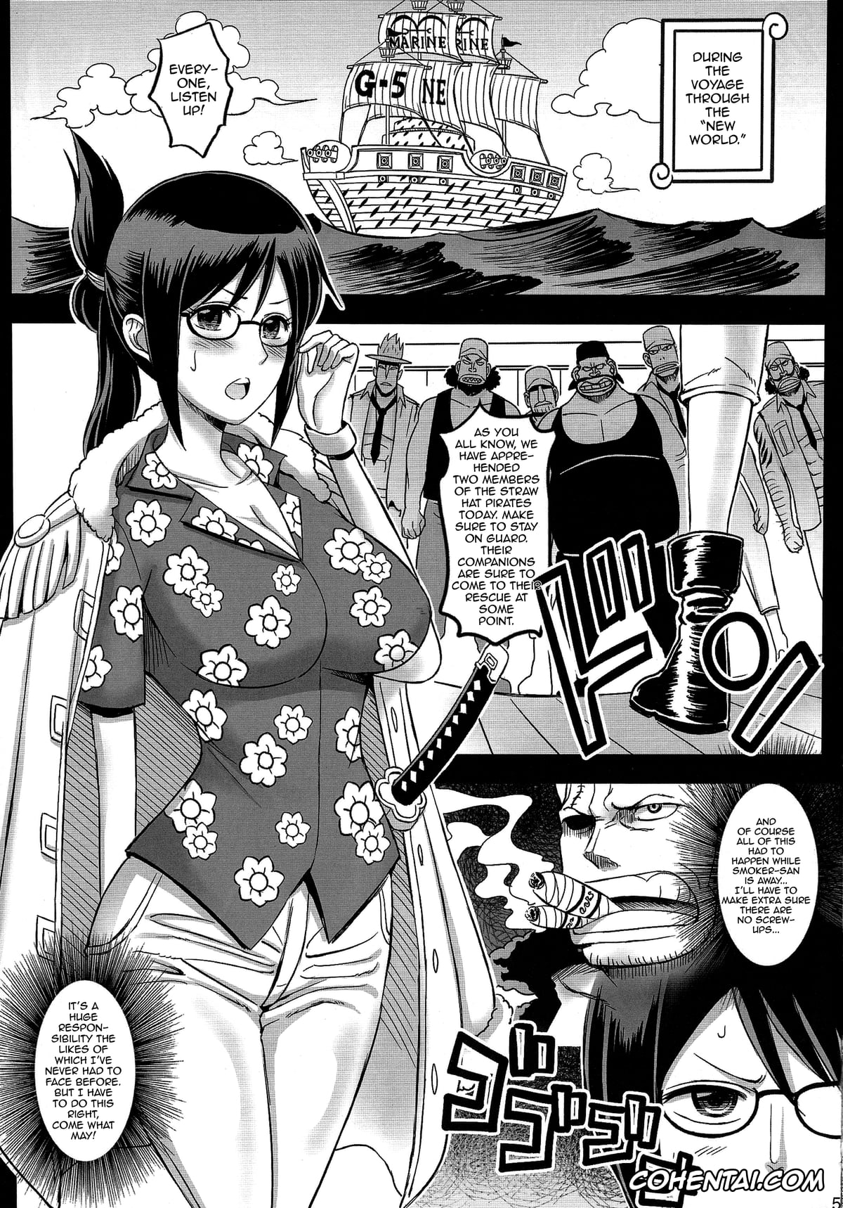 One Piece xxx, Nami xxx, Nico Robin xxx, Tashigi xxx, Rakuen Onna Kaizoku 3 (One Piece), pagina 4