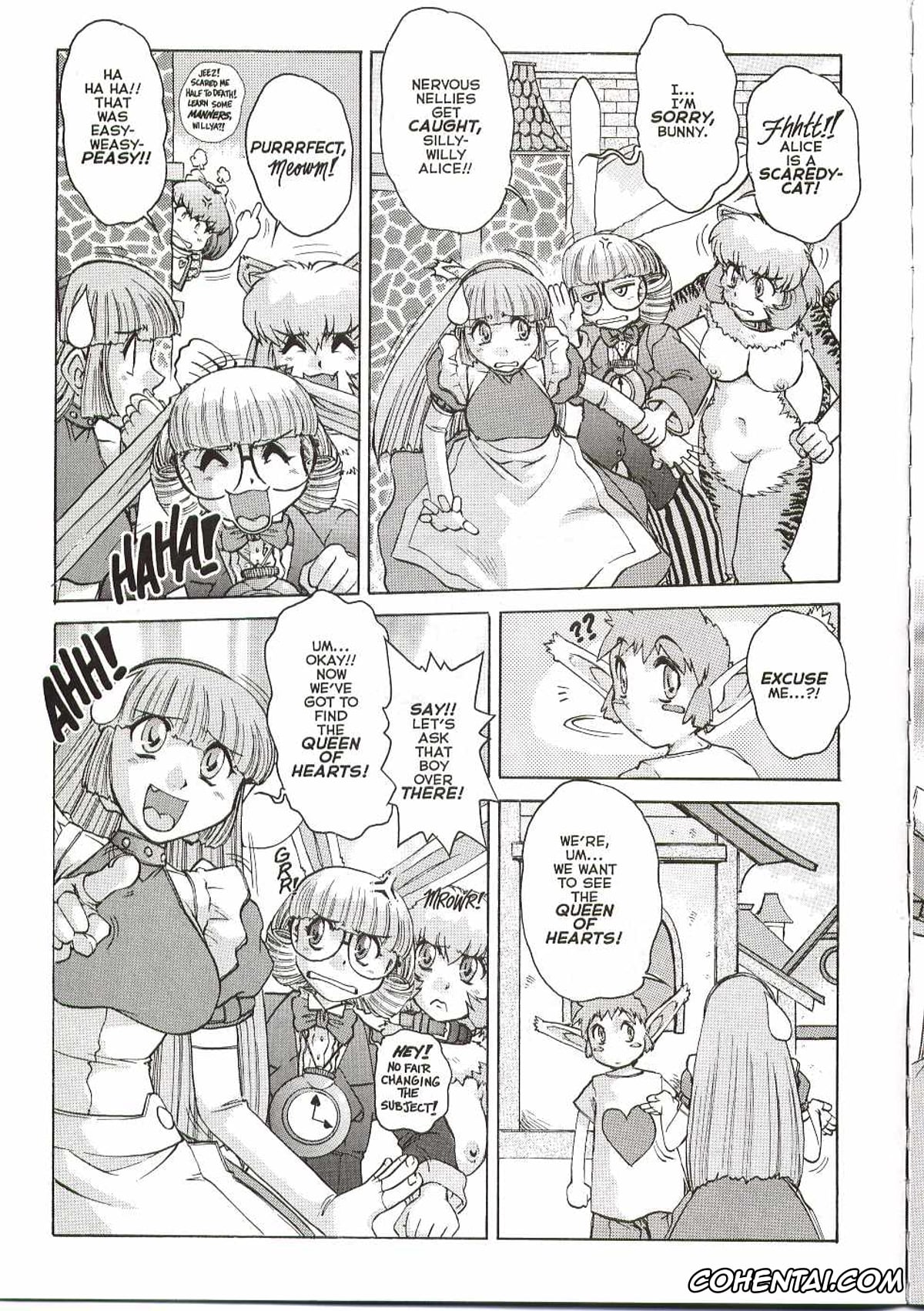 Alice In Wonderland hentai, Alice Liddell hentai, Cheshire Cat hentai, White Rabbit hentai, ALICE SECOND Ch. 4 (Alice Extreme 4), pagina 6