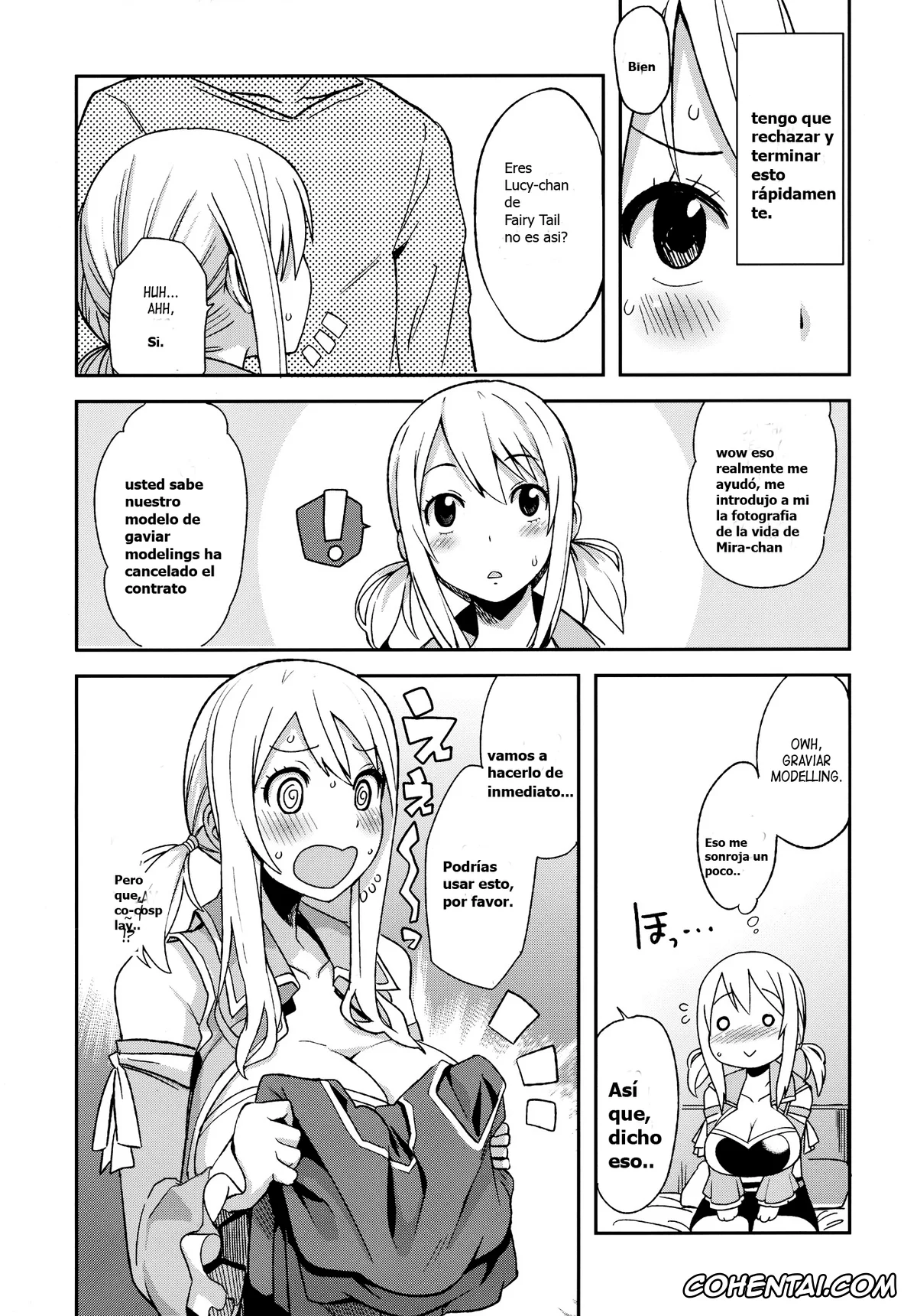 Fairy Tail porno, Lucy Heartfilia porno, Chichikko Bitch 4 (Fairy Tail), pagina 5