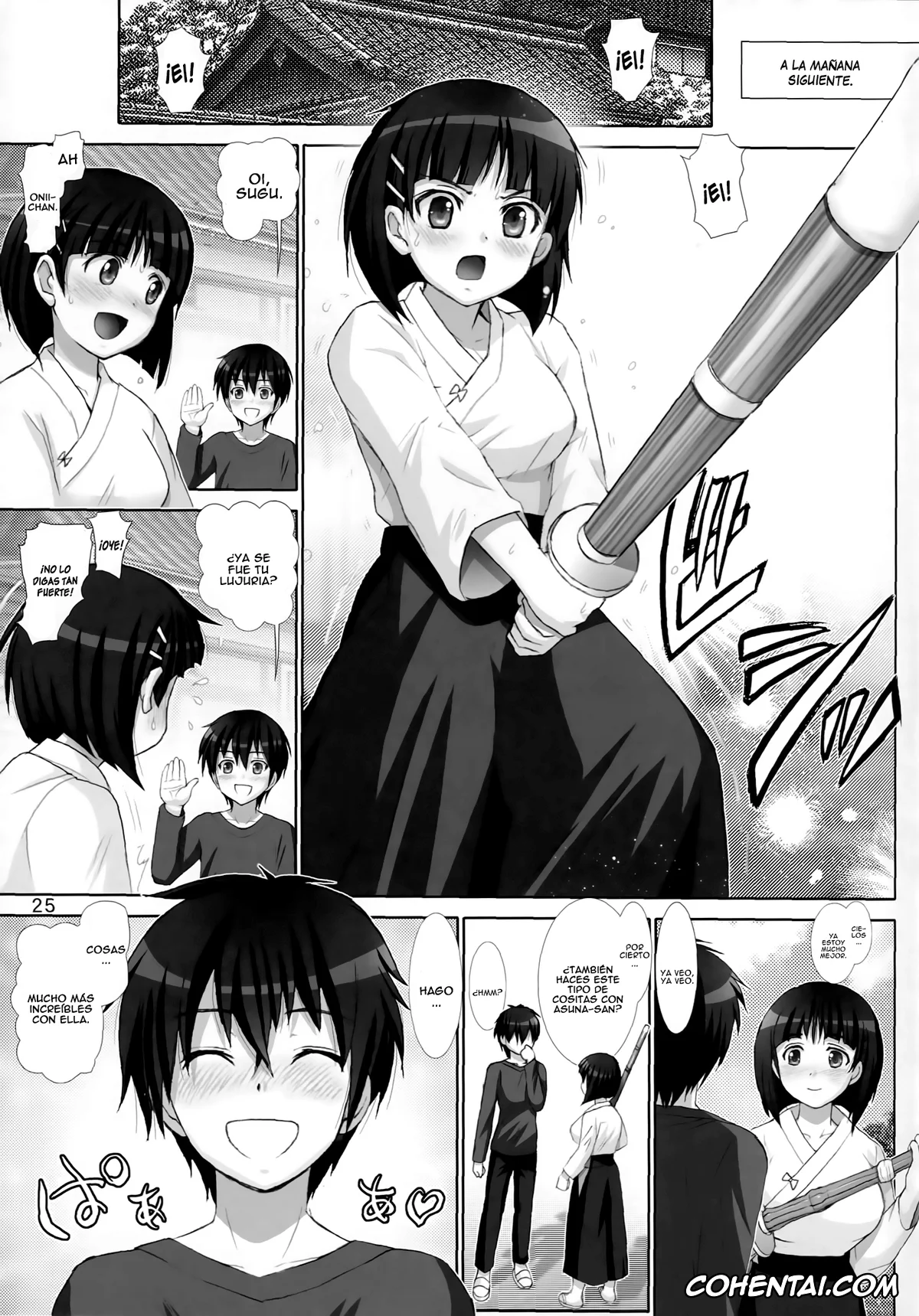 Sword Art Online hentai, Kazuto Kirigaya | Kirito hentai, Lyfa | Leafa hentai, Suguha Kirigaya hentai, Suguha Scramble (Sword Art Online), pagina 24