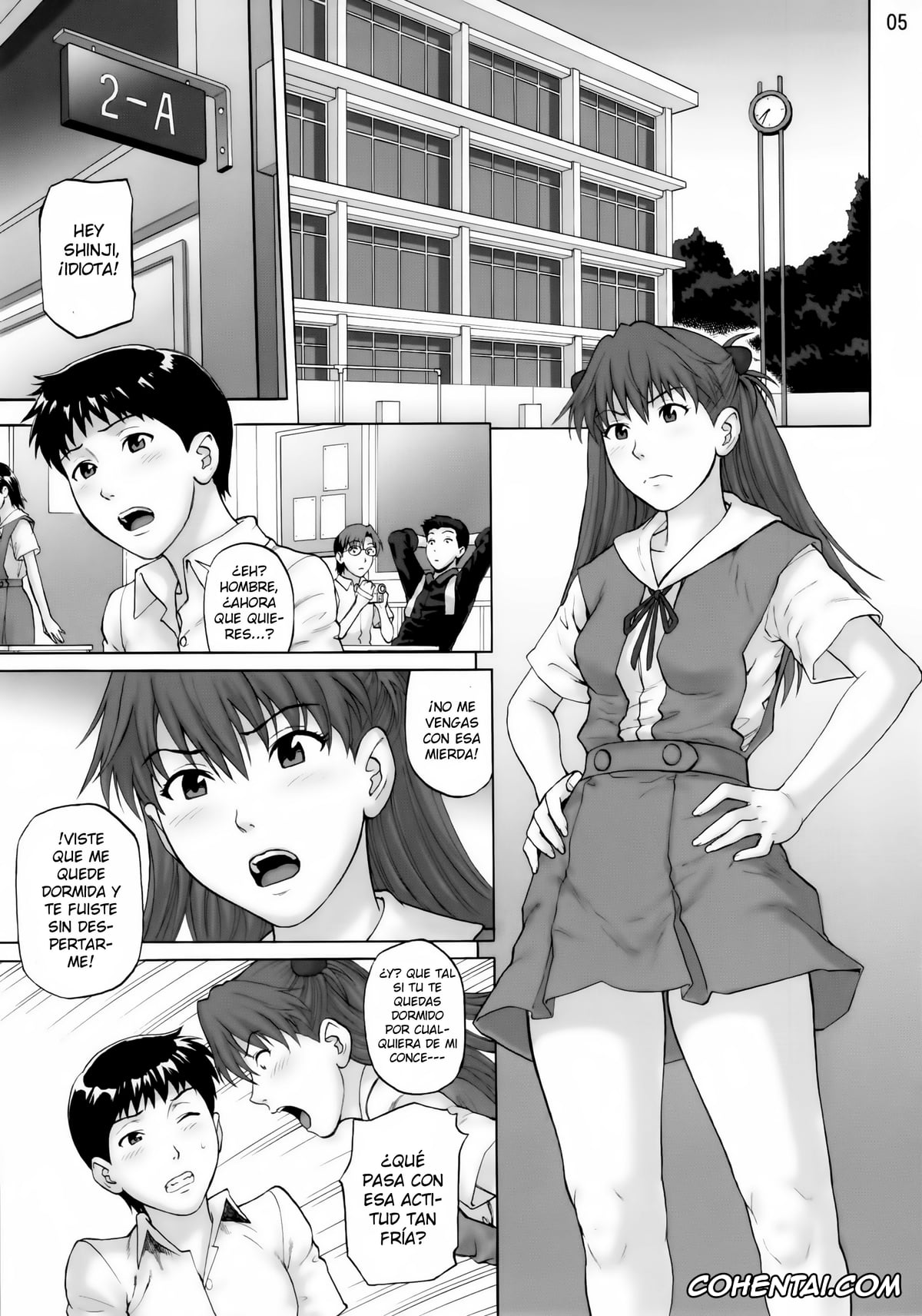 Neon Genesis Evangelion xxx, Asuka Langley Soryu xxx, Misato Katsuragi xxx, Shinji Ikari xxx, Souai Yuugi (Neon Genesis Evangelion), pagina 4
