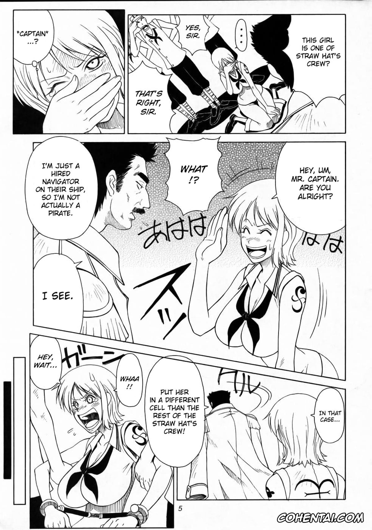 One Piece hentai, Nami hentai, Nico Robin hentai, Sanji Vinsmoke hentai, Mikisy Vol. 5 (One Piece), pagina 6