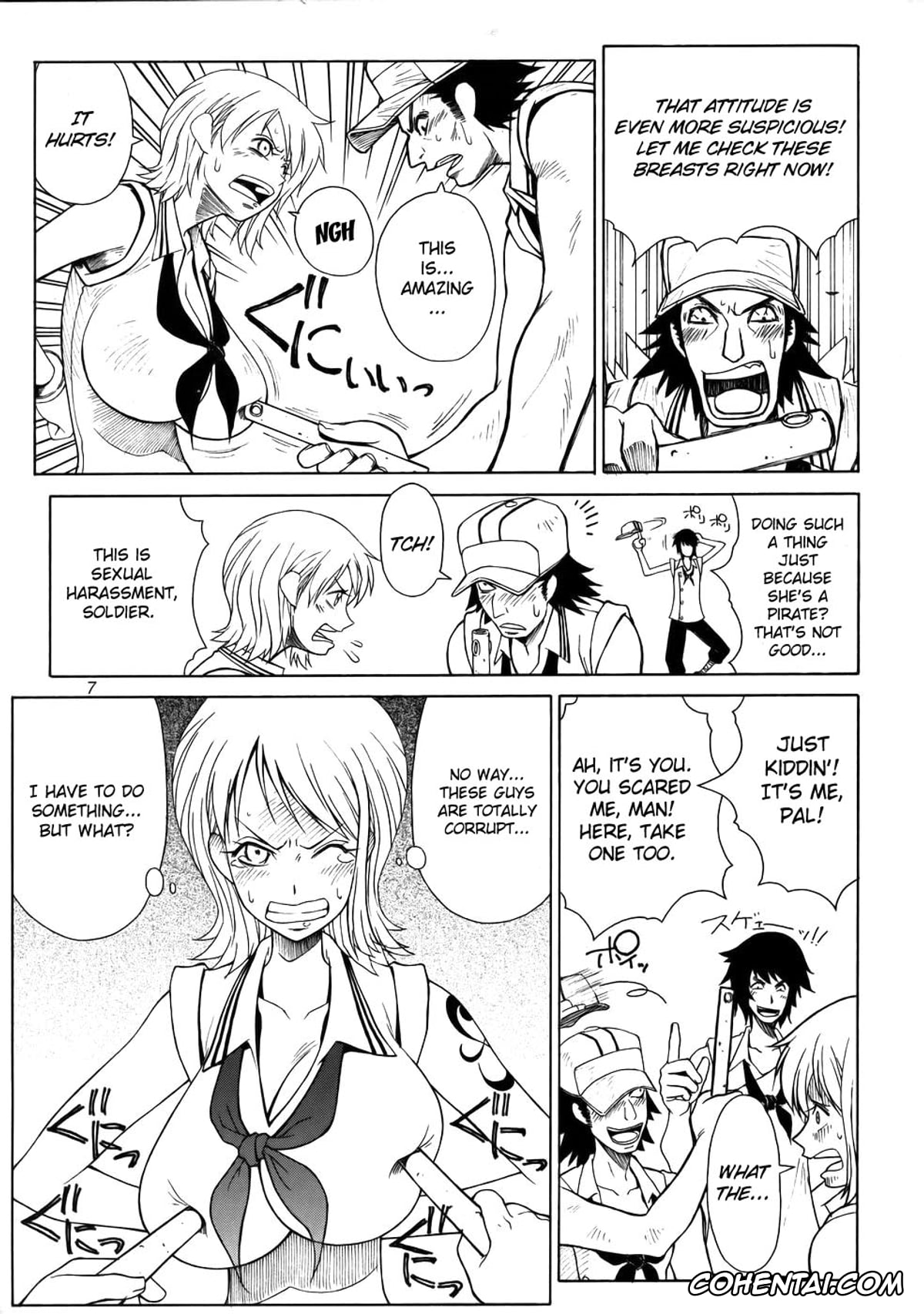 One Piece porno, Nami porno, Nico Robin porno, Sanji Vinsmoke porno, Mikisy Vol. 5 (One Piece), pagina 8