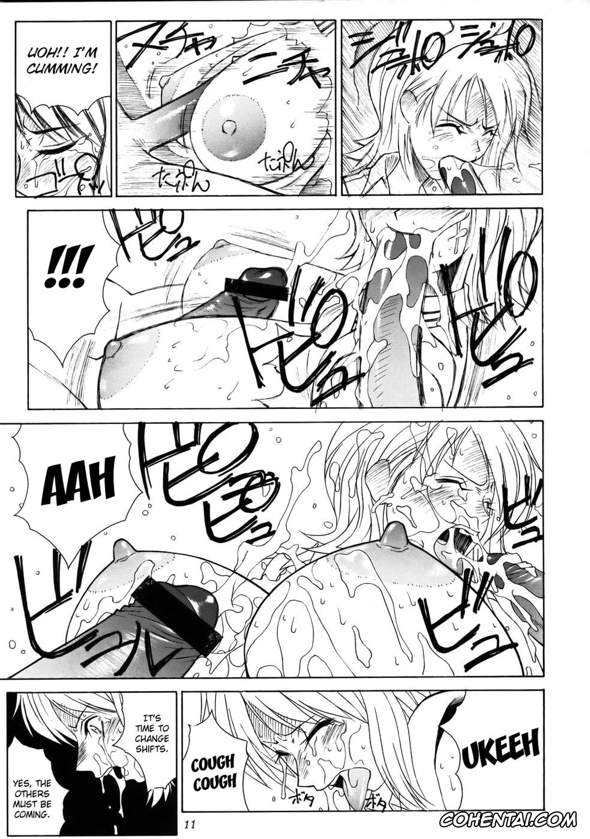 One Piece hentai, Nami hentai, Nico Robin hentai, Sanji Vinsmoke hentai, Mikisy Vol. 5 (One Piece), pagina 12