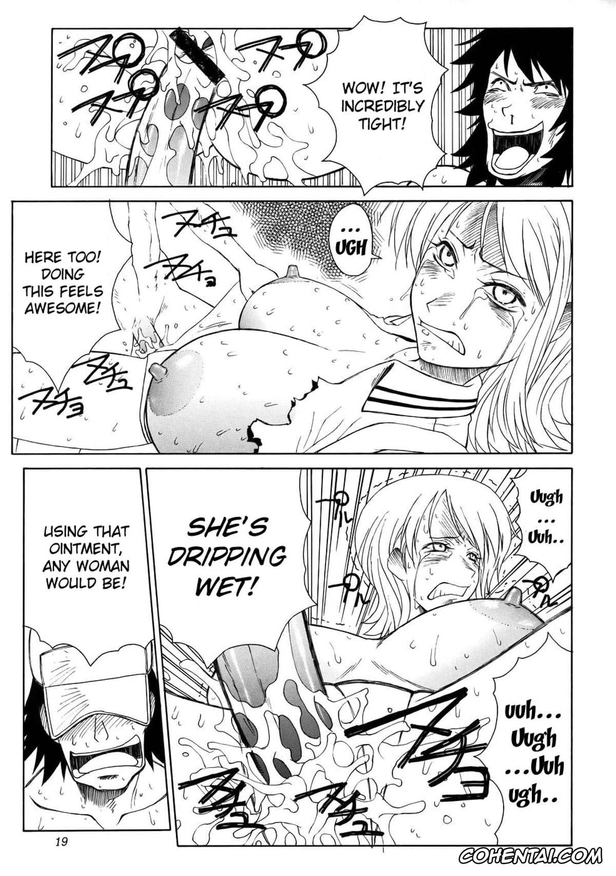 One Piece porno, Nami porno, Nico Robin porno, Sanji Vinsmoke porno, Mikisy Vol. 5 (One Piece), pagina 20