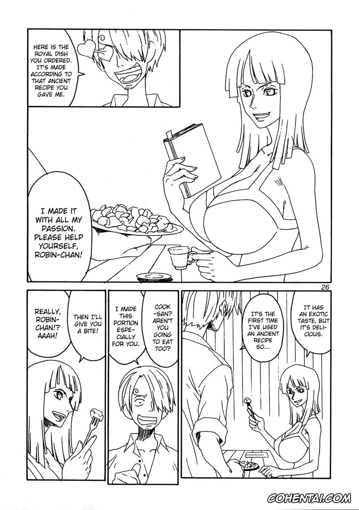 One Piece hentai, Nami hentai, Nico Robin hentai, Sanji Vinsmoke hentai, Mikisy Vol. 5 (One Piece), pagina 27