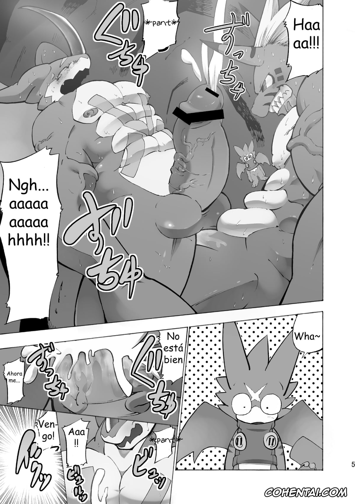 Digimon porno, Exveemon porno, Growlmon porno, Digital Hazard (Digimon), pagina 5