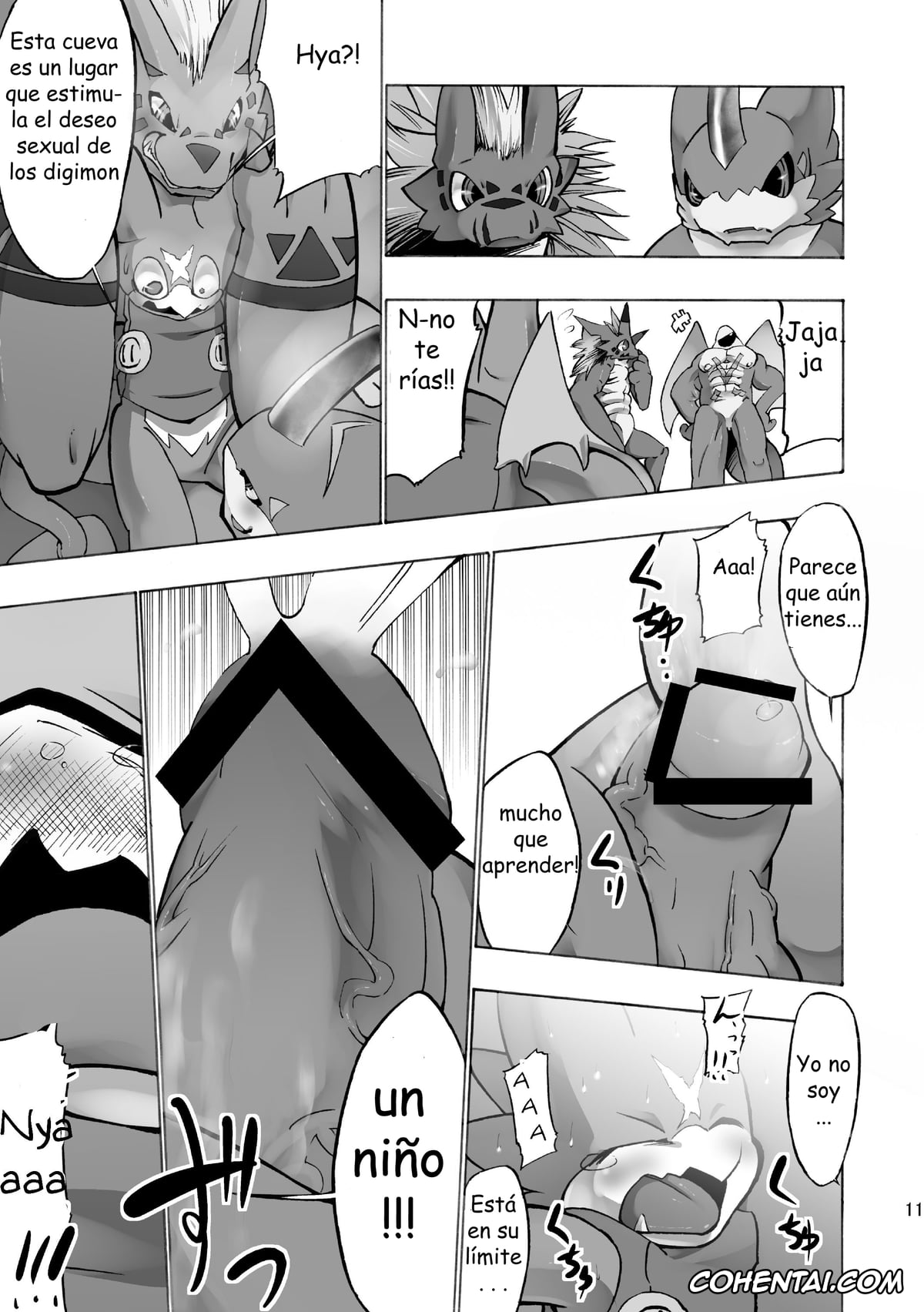 Digimon porno, Exveemon porno, Growlmon porno, Digital Hazard (Digimon), pagina 11