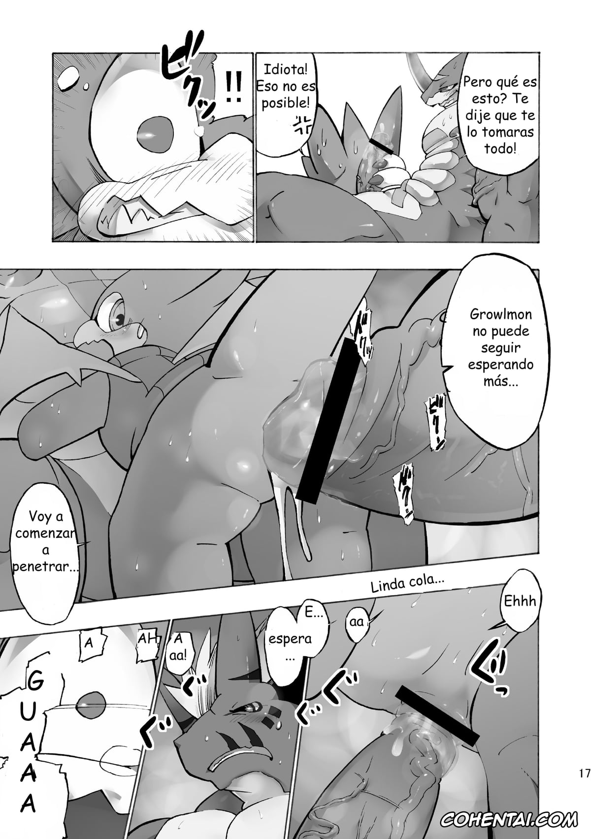 Digimon porno, Exveemon porno, Growlmon porno, Digital Hazard (Digimon), pagina 17