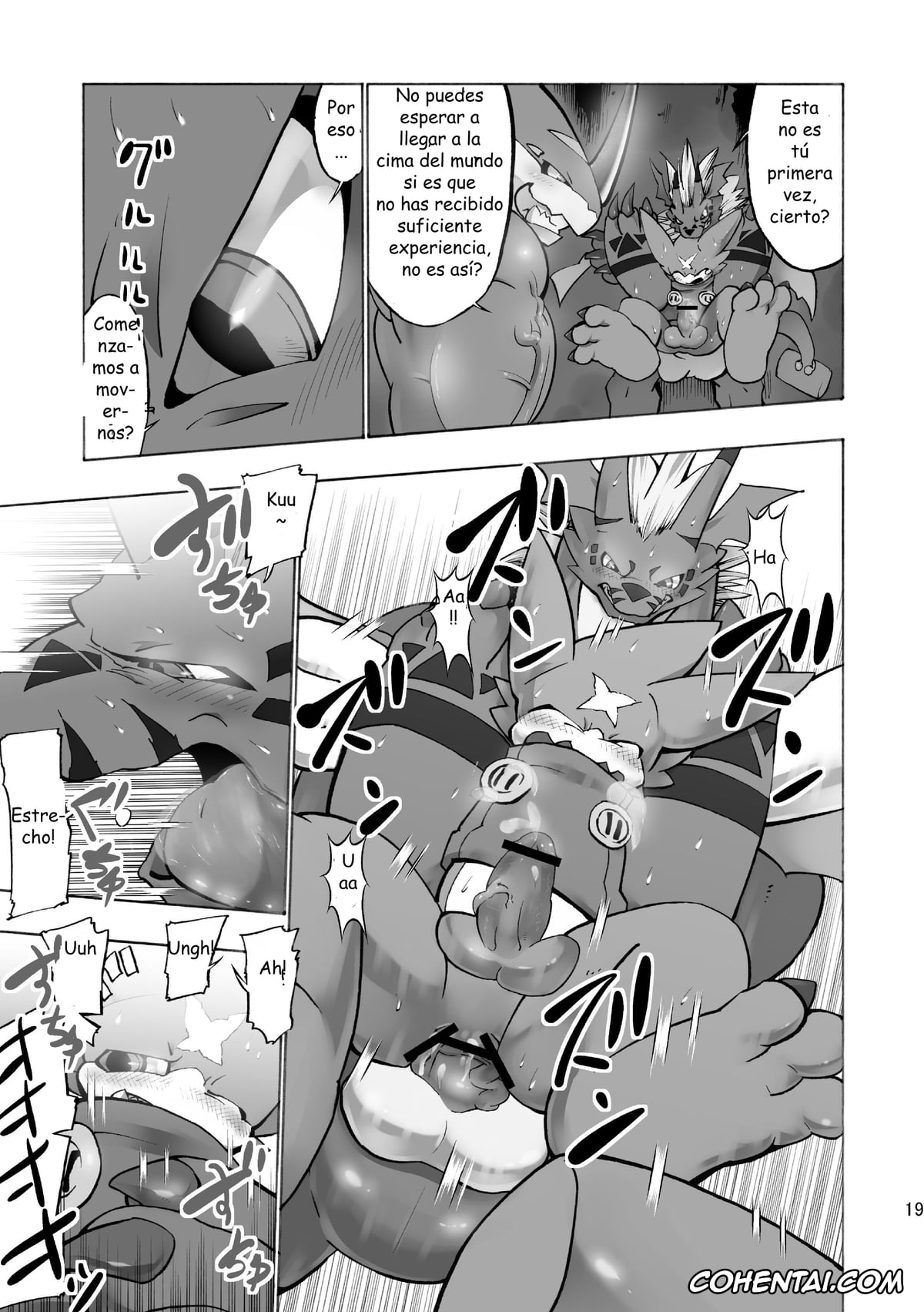 Digimon xxx, Exveemon xxx, Growlmon xxx, Digital Hazard (Digimon), pagina 19