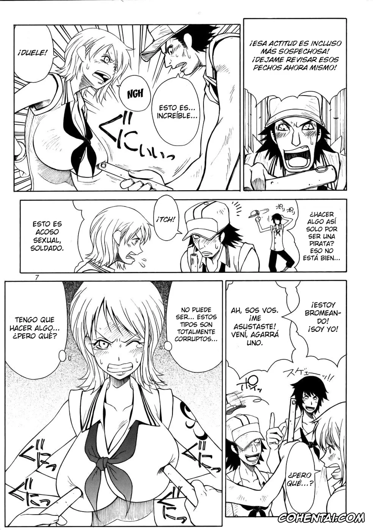 One Piece porno, Nami porno, Nico Robin porno, Sanji Vinsmoke porno, Mikisy Vol. 5 (One Piece), pagina 8