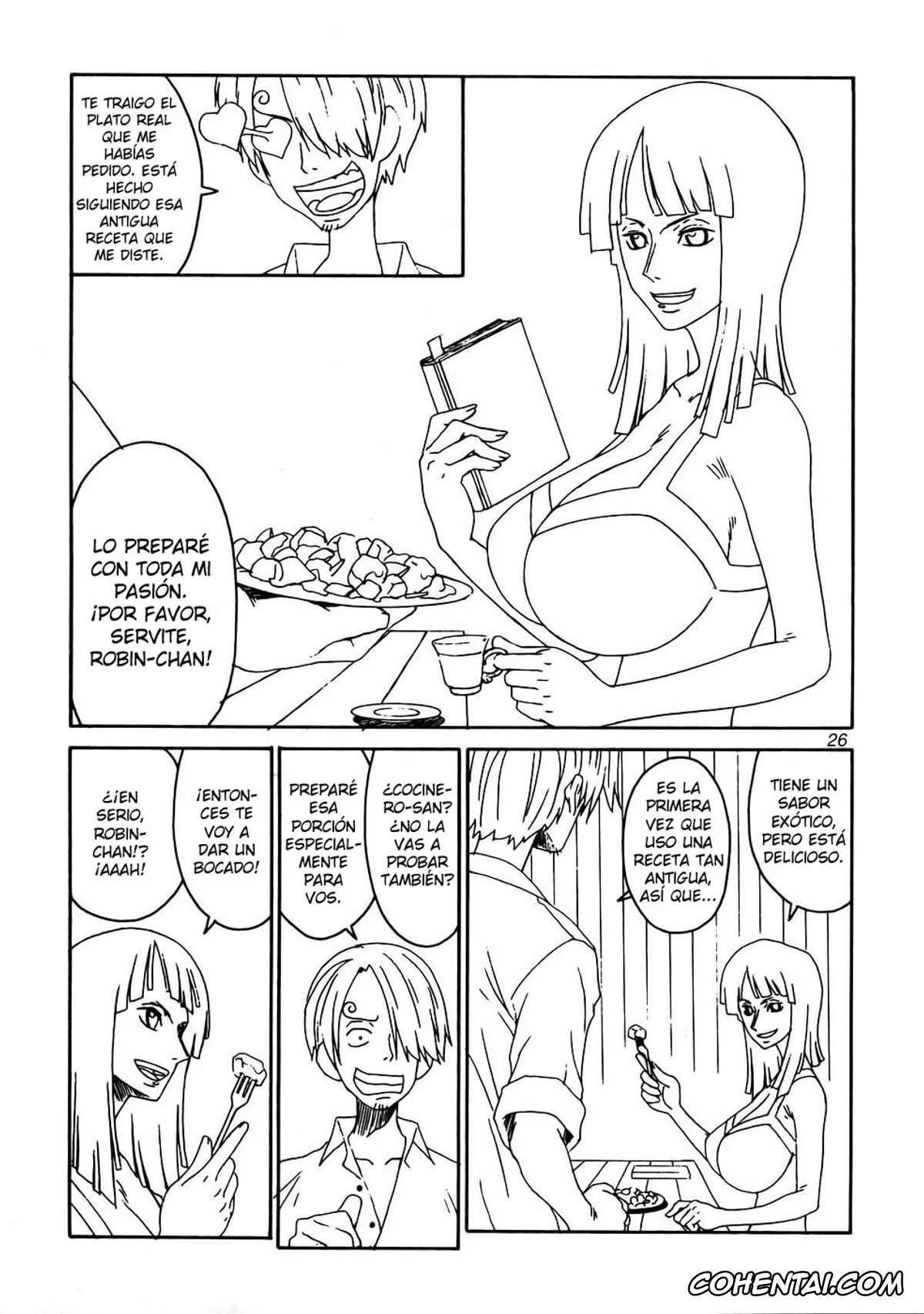 One Piece hentai, Nami hentai, Nico Robin hentai, Sanji Vinsmoke hentai, Mikisy Vol. 5 (One Piece), pagina 27