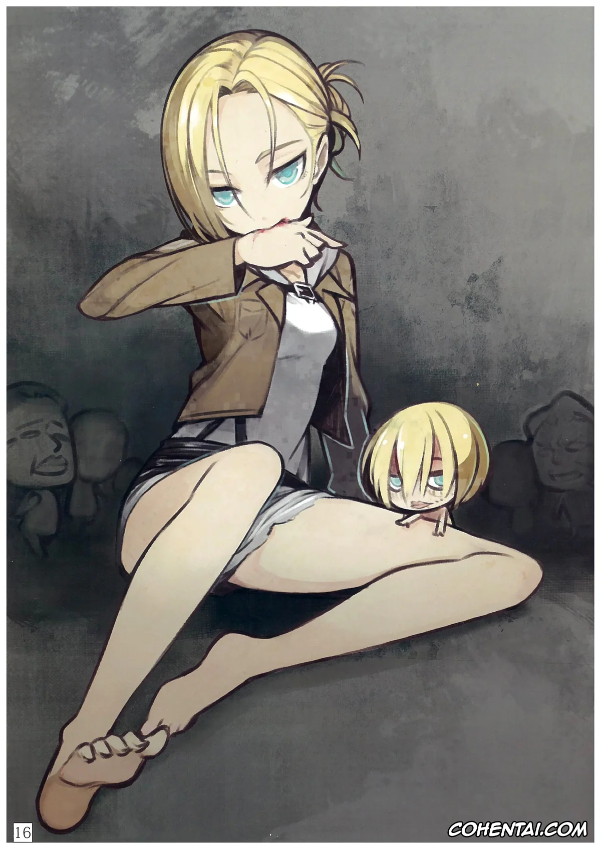 Shingeki No Kyojin | Attack On Titan hentai, Annie Leonhart hentai, Krista Lenz hentai, Mikasa Ackerman hentai, Sasha Blouse hentai, Ymir hentai, SHINNGEKI vol. 3 (Shingeki no Kyojin), pagina 15