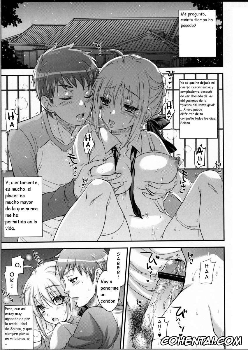 Fate/stay night hentai, Saber Alter hentai, Shirou Emiya hentai, GARIGARI 38 (Fate/stay night), pagina 3