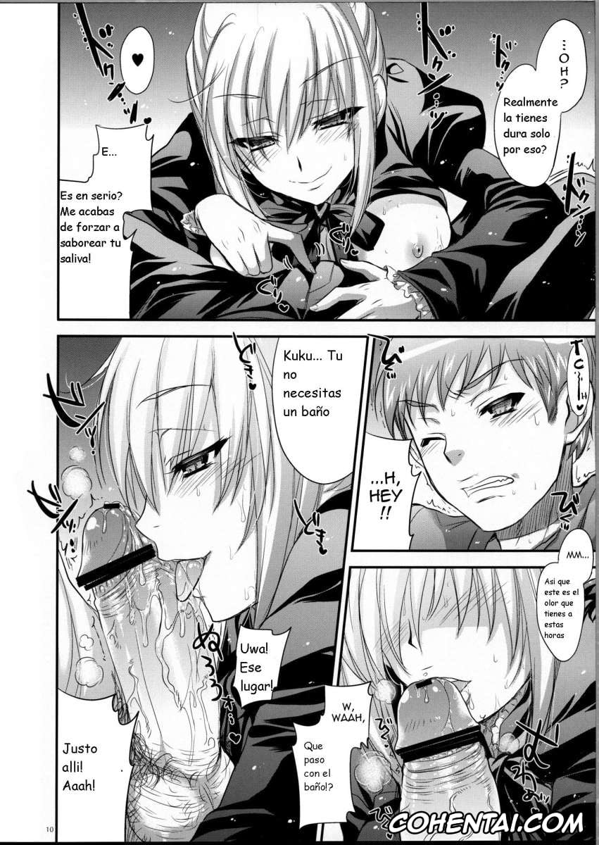 Fate/stay night porno, Saber Alter porno, Shirou Emiya porno, GARIGARI 38 (Fate/stay night), pagina 8