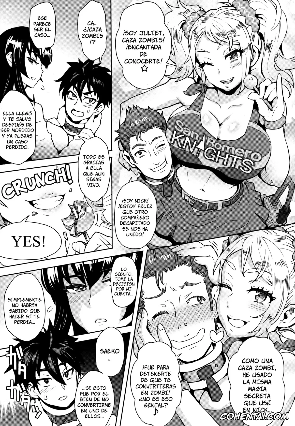 Highschool Of The Dead xxx, Lollipop Chainsaw xxx, Saeko Busujima xxx, Takashi Komuro xxx, LOLLIPOP of THE DEAD (Lollipop Chainsaw, Highschool of the Dead), pagina 4