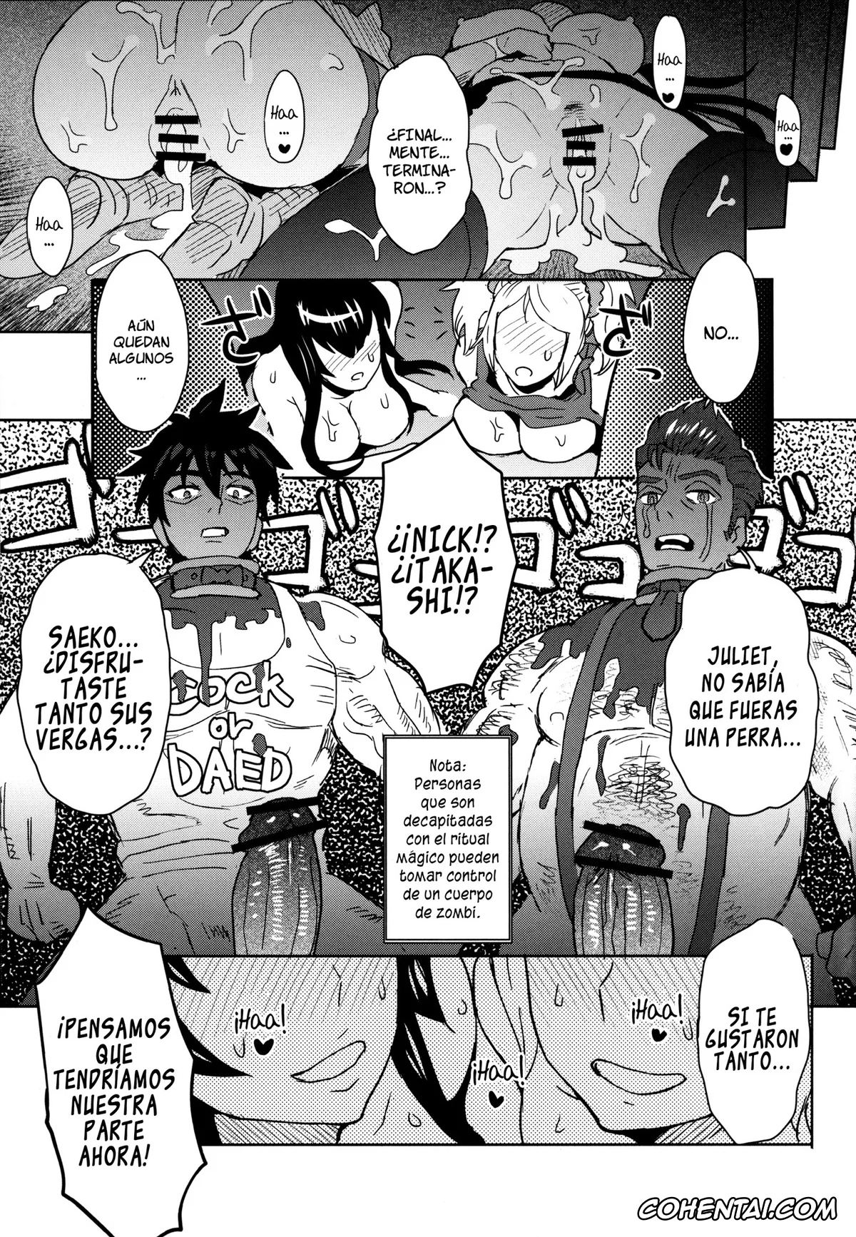 Highschool Of The Dead xxx, Lollipop Chainsaw xxx, Saeko Busujima xxx, Takashi Komuro xxx, LOLLIPOP of THE DEAD (Lollipop Chainsaw, Highschool of the Dead), pagina 16
