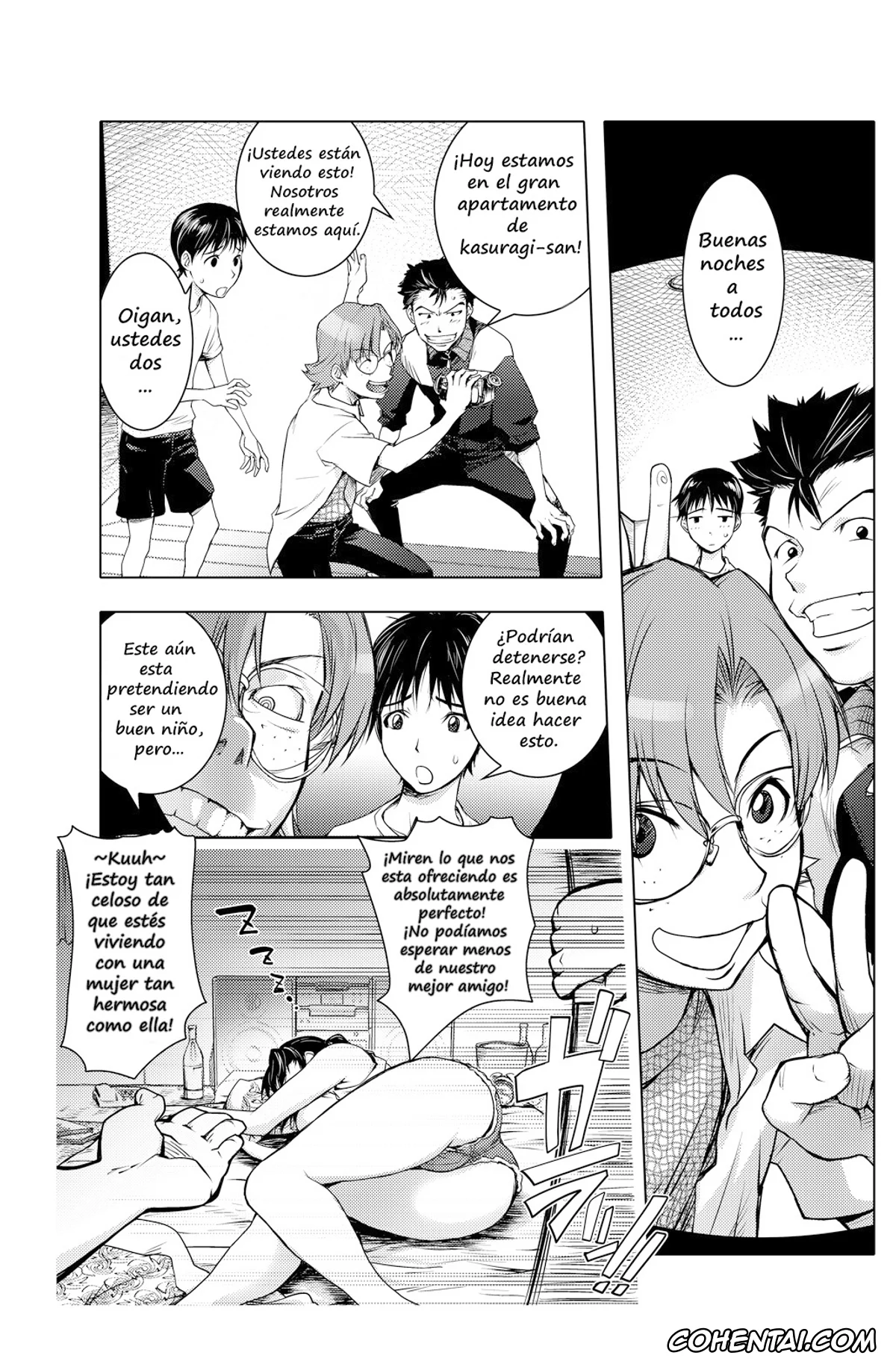 Neon Genesis Evangelion hentai, Kensuke Aida hentai, Misato Katsuragi hentai, Shinji Ikari hentai, Touji Suzuhara hentai, The Prank Night (Neon Genesis Evangelion), pagina 9