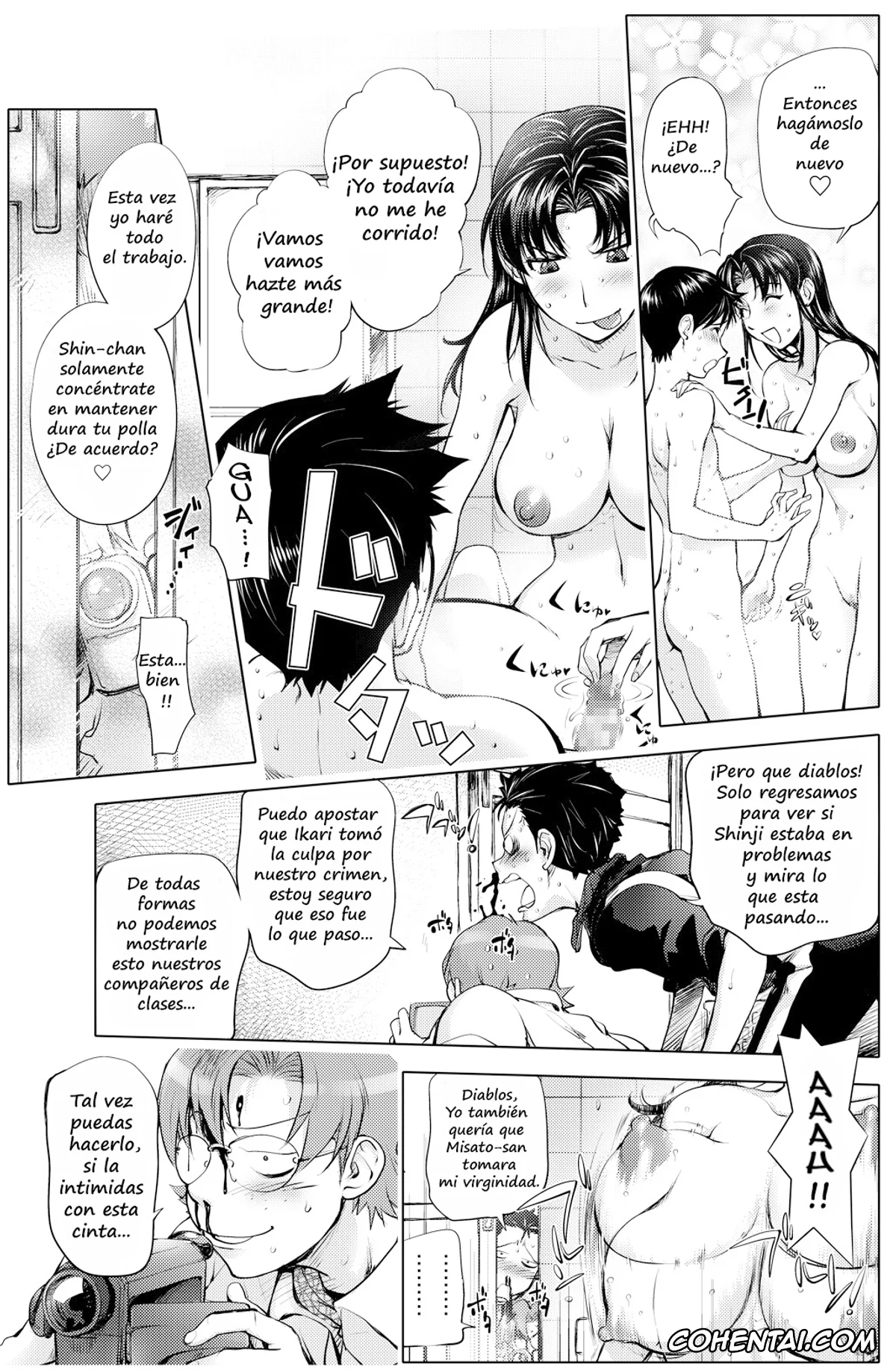 Neon Genesis Evangelion xxx, Kensuke Aida xxx, Misato Katsuragi xxx, Shinji Ikari xxx, Touji Suzuhara xxx, The Prank Night (Neon Genesis Evangelion), pagina 37