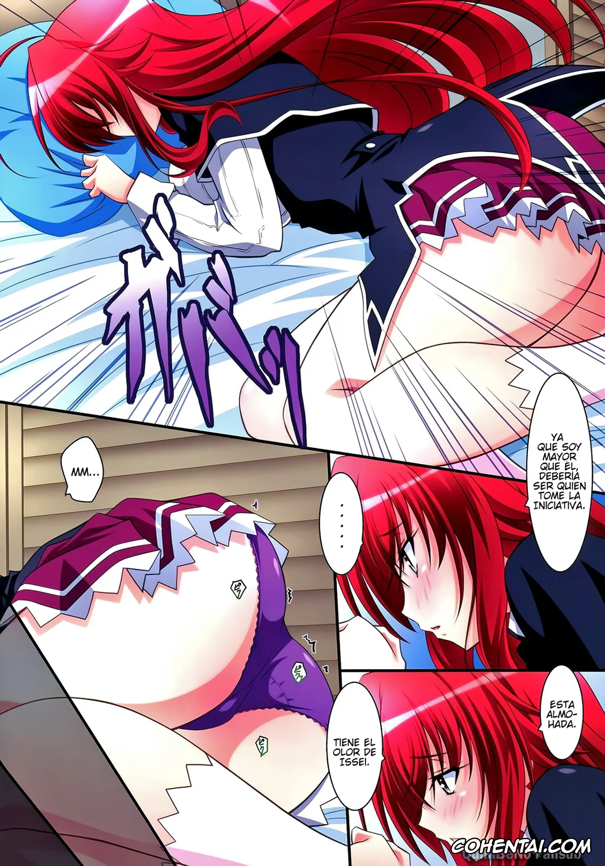 Highschool DxD xxx, Issei Hyoudou xxx, Rias Gremory xxx, Scarlet princess «Rias Daisuki!» (Highschool DxD), pagina 4
