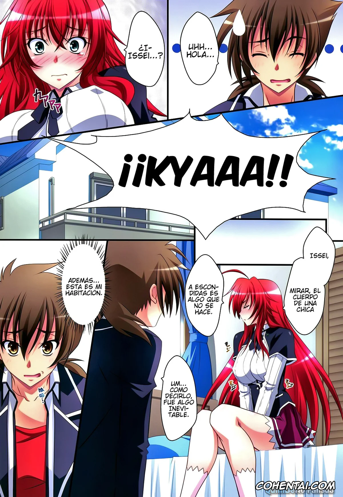 Highschool DxD porno, Issei Hyoudou porno, Rias Gremory porno, Scarlet princess «Rias Daisuki!» (Highschool DxD), pagina 8
