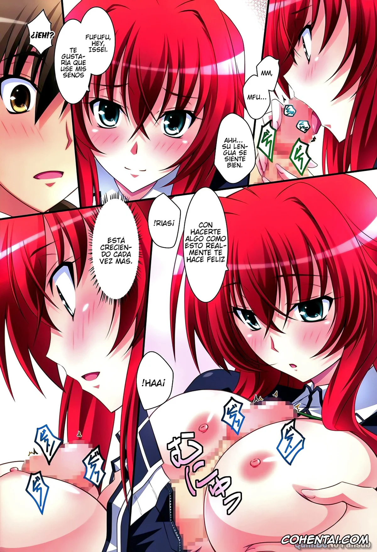 Highschool DxD porno, Issei Hyoudou porno, Rias Gremory porno, Scarlet princess «Rias Daisuki!» (Highschool DxD), pagina 14
