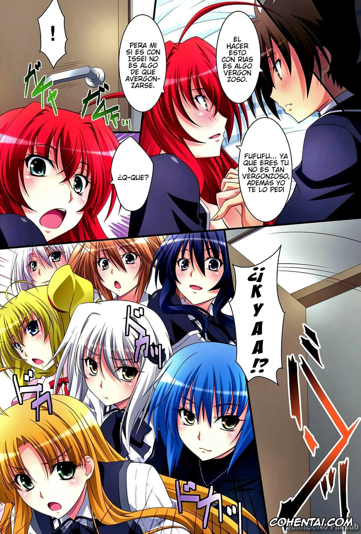 Highschool DxD porno, Issei Hyoudou porno, Rias Gremory porno, Scarlet princess «Rias Daisuki!» (Highschool DxD), pagina 26