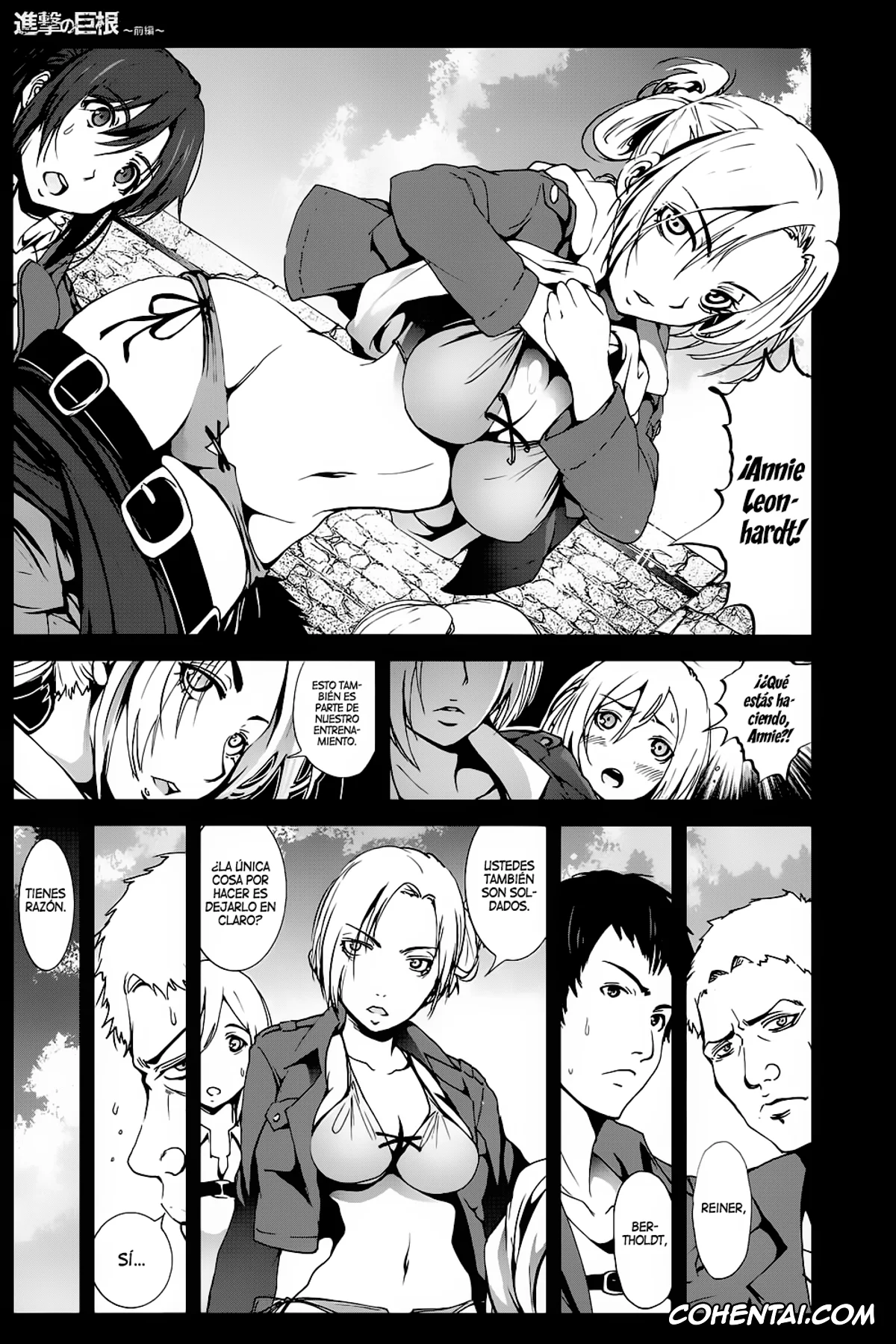 Shingeki No Kyojin | Attack On Titan xxx, Annie Leonhart xxx, Eren Jaeger xxx, Mikasa Ackerman xxx, Sasha Blouse xxx, Shingeki no Kyokon ~Zenpen~ (Shingeki no Kyojin), pagina 4