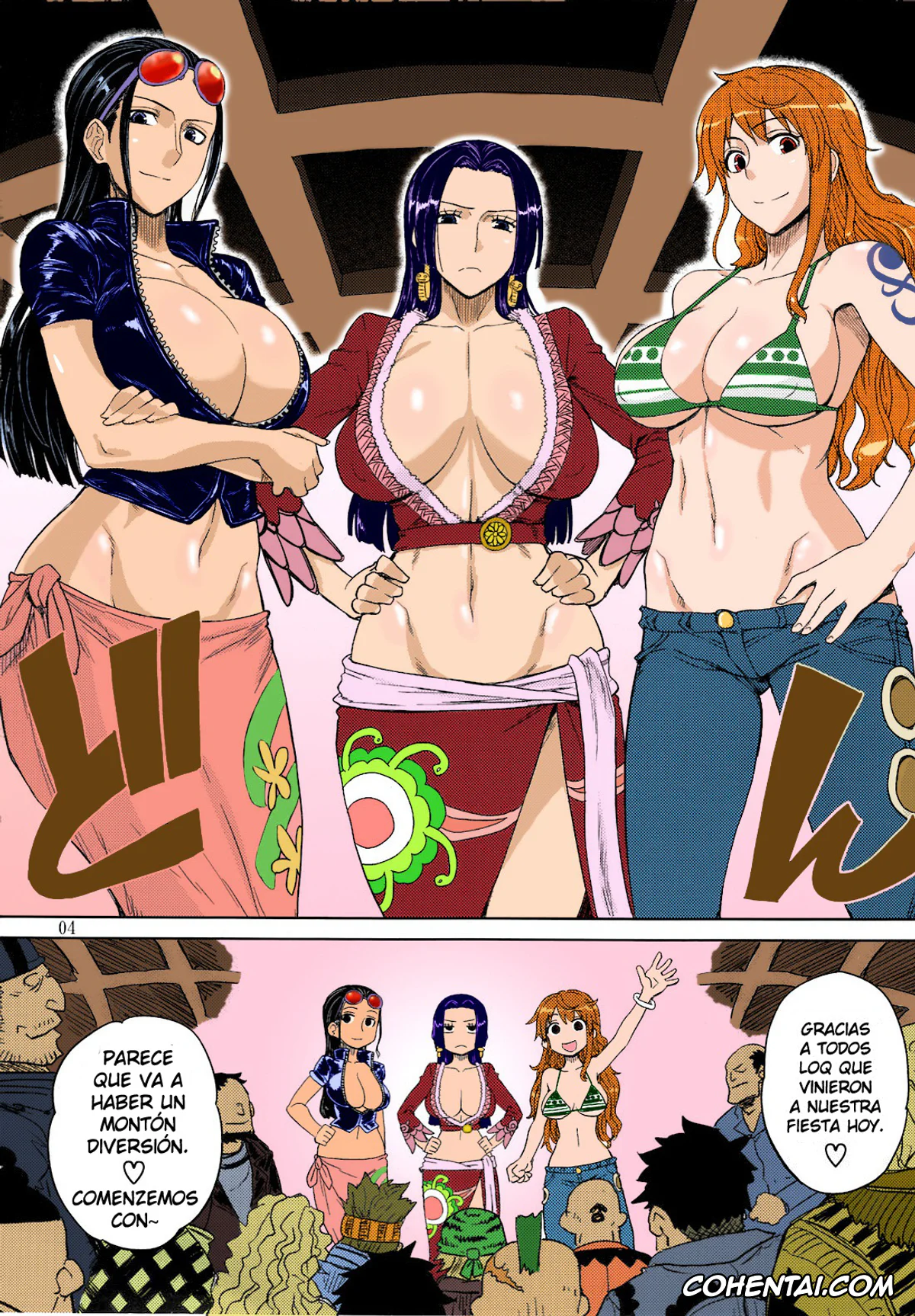 One Piece porno, Boa Hancock porno, Nami porno, Nico Robin porno, Mero Mero Girls New World (One Piece), pagina 2