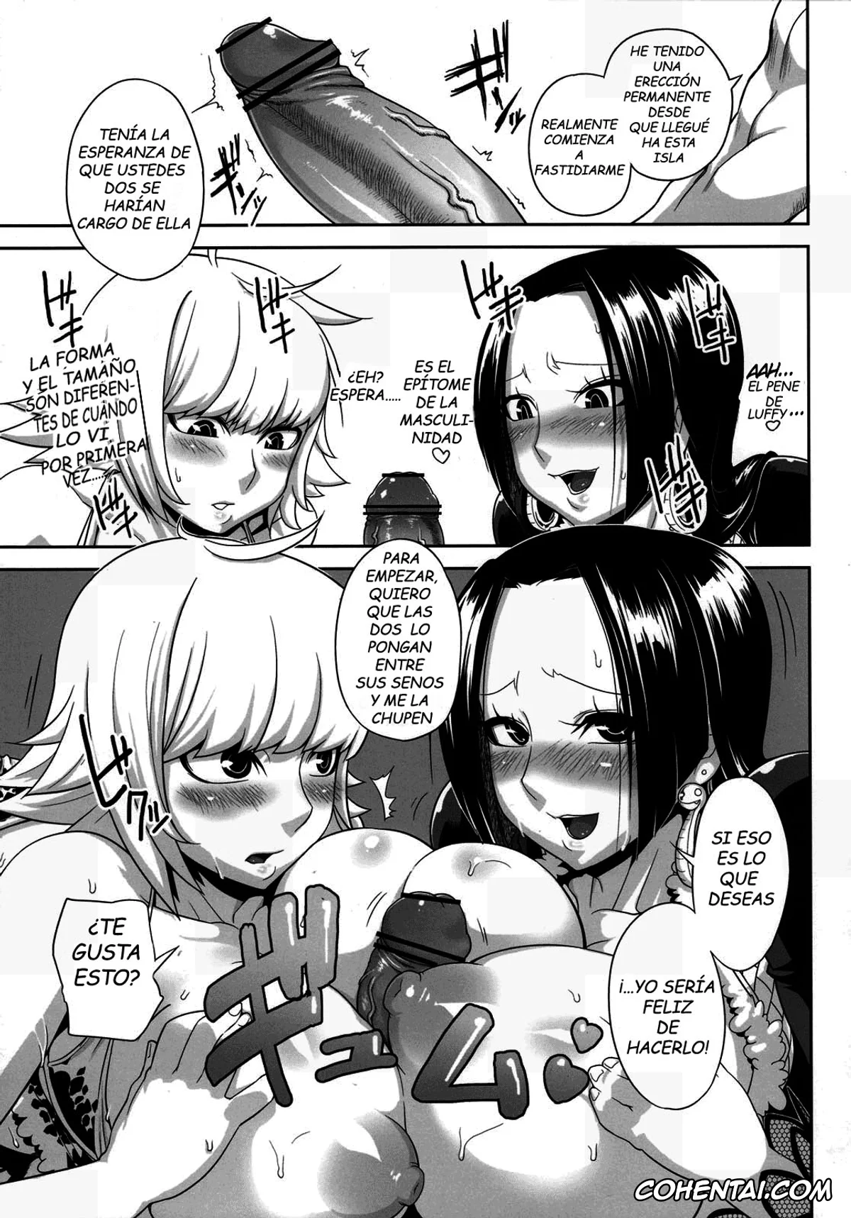 One Piece porno, Boa Hancock porno, Marguerite porno, Monkey D. Luffy porno, Perona porno, Roronoa Zoro porno, THROUGH THE WALL (One Piece), pagina 5