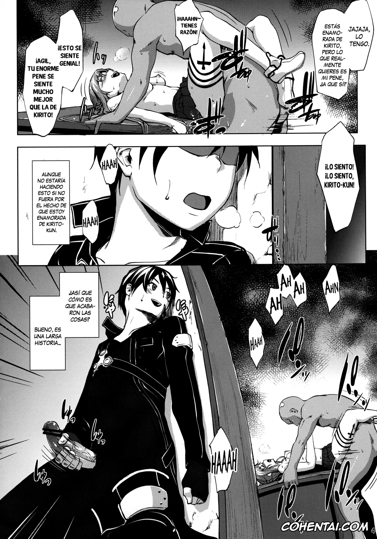 Sword Art Online hentai, Asuna Yuuki hentai, Kazuto Kirigaya | Kirito hentai, Ai no Katachi (Sword Art Online), pagina 3