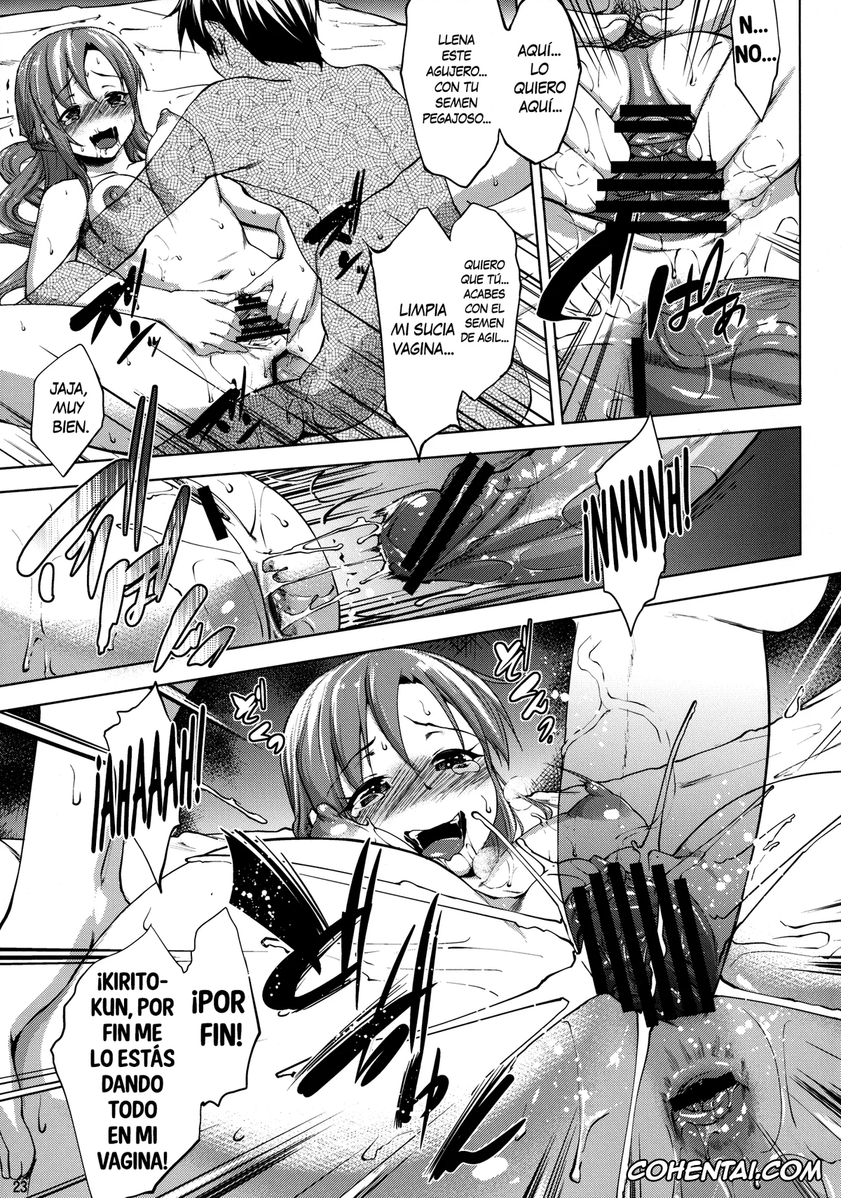 Sword Art Online xxx, Asuna Yuuki xxx, Kazuto Kirigaya | Kirito xxx, Ai no Katachi (Sword Art Online), pagina 22