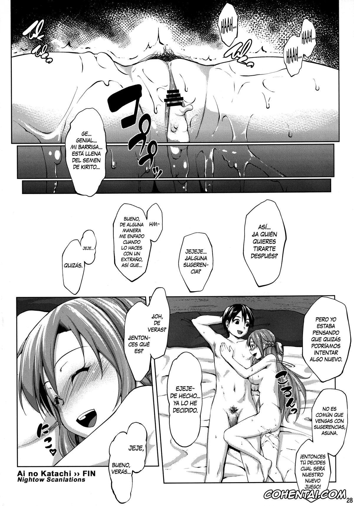 Sword Art Online hentai, Asuna Yuuki hentai, Kazuto Kirigaya | Kirito hentai, Ai no Katachi (Sword Art Online), pagina 27