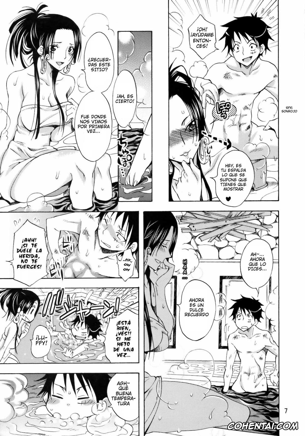 One Piece hentai, Boa Hancock hentai, Monkey D. Luffy hentai, Kaizokuou no Yome ni Warawa wa Naru! (One Piece), pagina 6