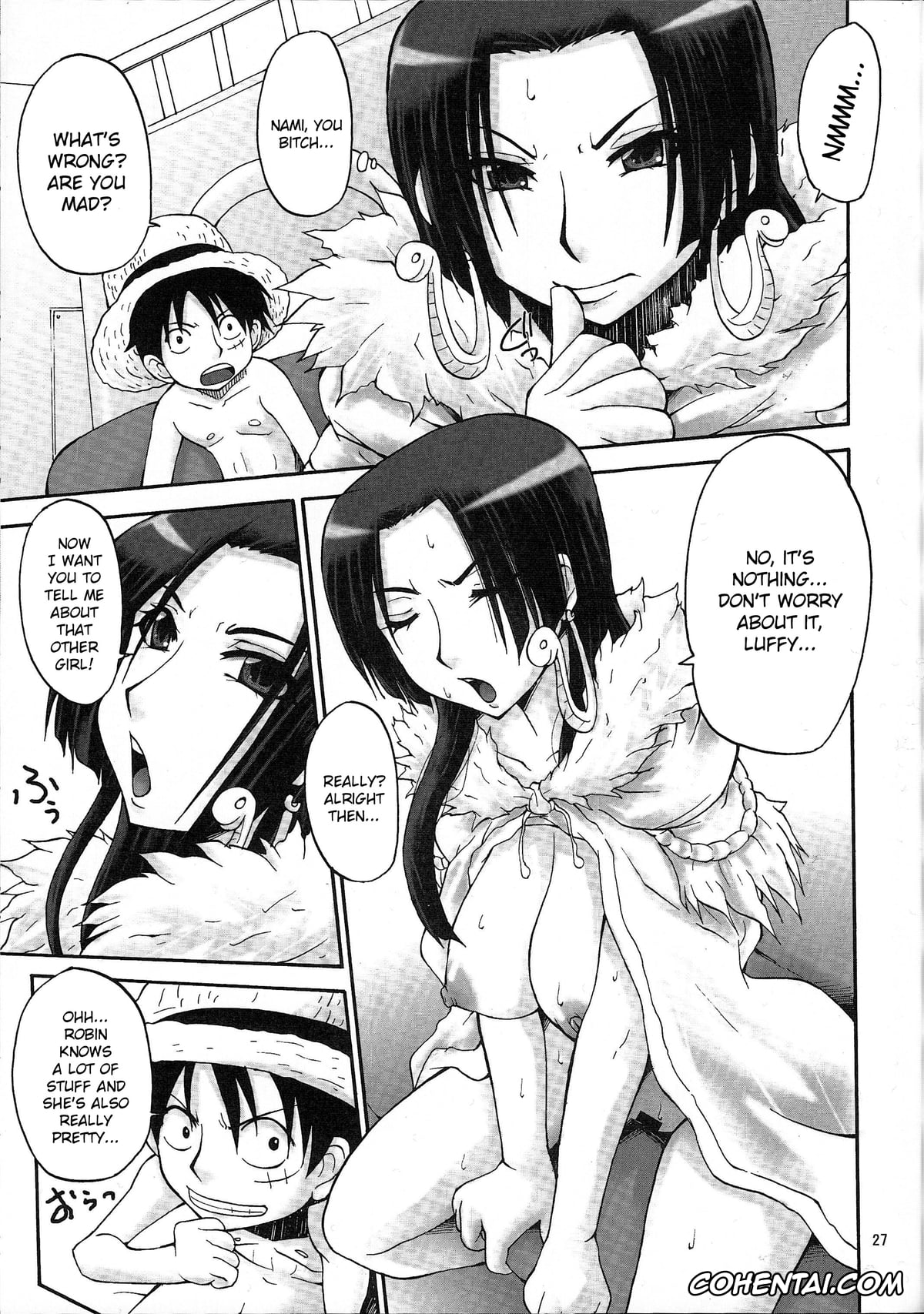 One Piece porno, Boa Hancock porno, Monkey D. Luffy porno, Nami porno, Nico Robin porno, NyanNyan Hebihime 2 (One Piece), pagina 26