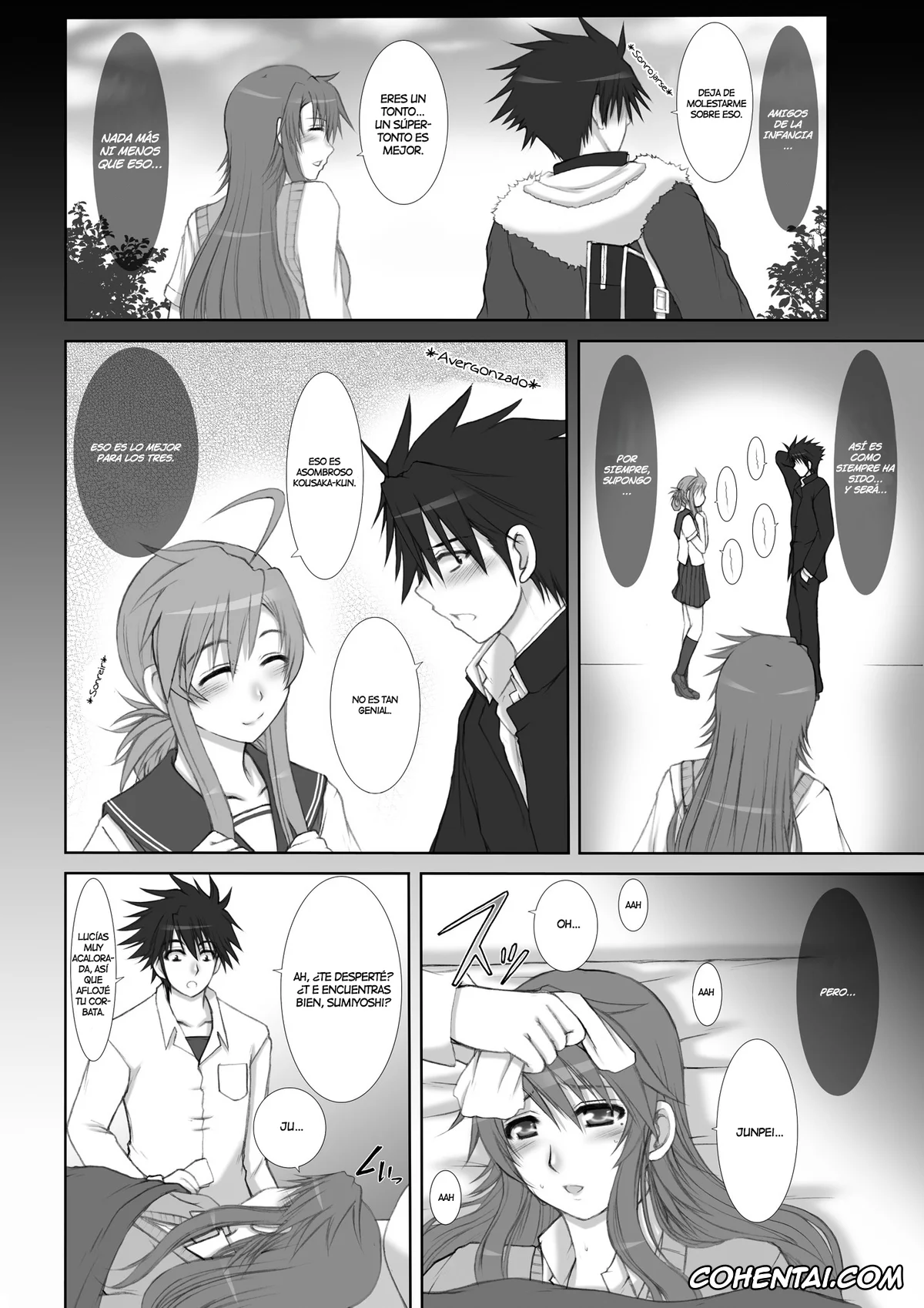 Nyan Koi porno, Junpei Kousaka porno, Kanako Sumiyoshi porno, Osananajimi Kyonyuu Mamba to Gekinibuotoko (Nyan Koi !), pagina 5