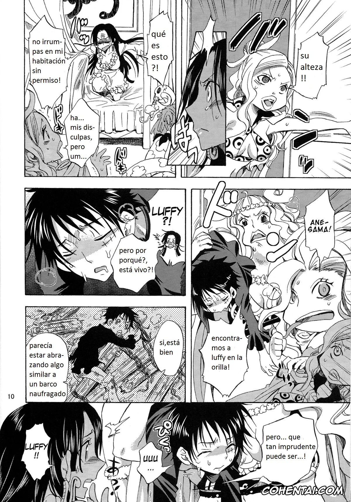 One Piece porno, Boa Hancock porno, Monkey D. Luffy porno, Nyougashima Yori Warawa o Todoke ni Mairimasu! (One Piece), pagina 8