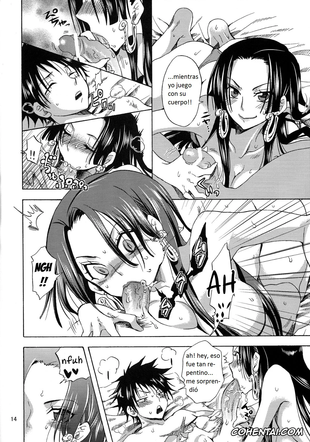 One Piece hentai, Boa Hancock hentai, Monkey D. Luffy hentai, Nyougashima Yori Warawa o Todoke ni Mairimasu! (One Piece), pagina 12