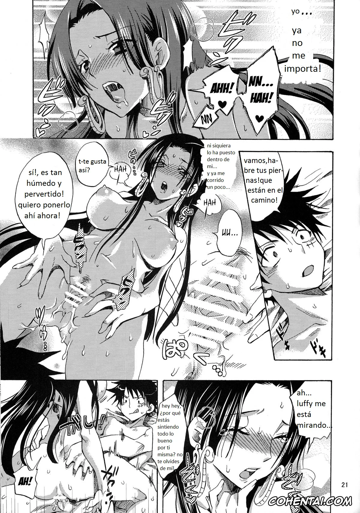One Piece xxx, Boa Hancock xxx, Monkey D. Luffy xxx, Nyougashima Yori Warawa o Todoke ni Mairimasu! (One Piece), pagina 19