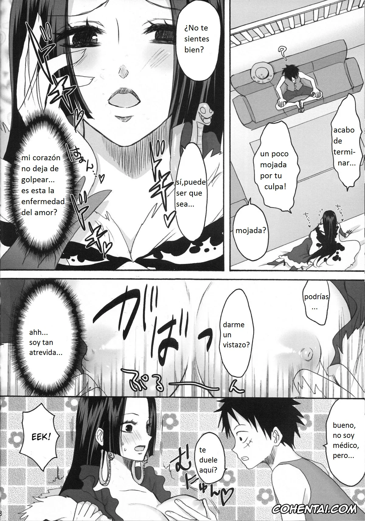 One Piece porno, Boa Hancock porno, Monkey D. Luffy porno, Hebihime wa Itsudemo Hurricane (One Piece), pagina 5