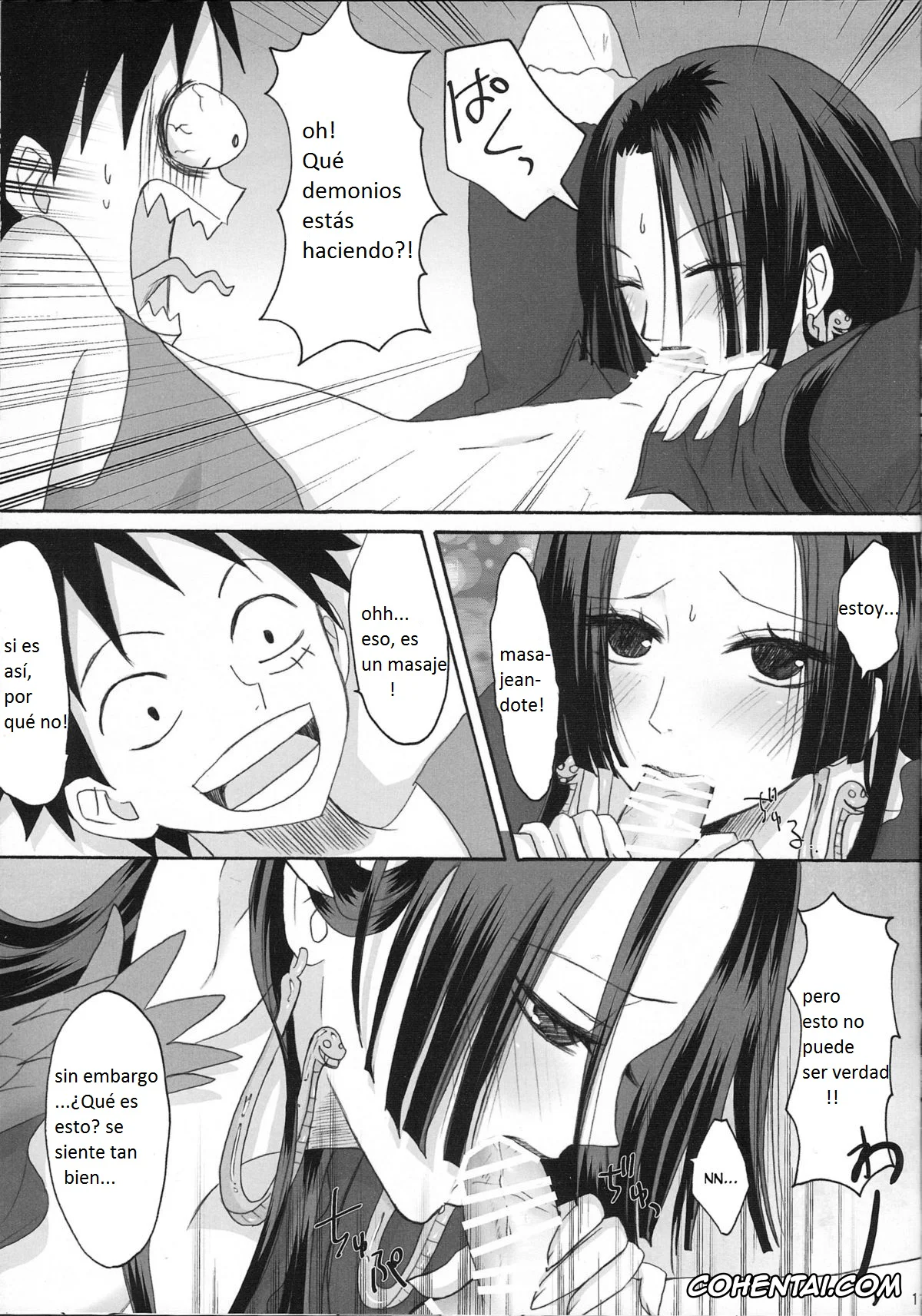 One Piece porno, Boa Hancock porno, Monkey D. Luffy porno, Hebihime wa Itsudemo Hurricane (One Piece), pagina 8
