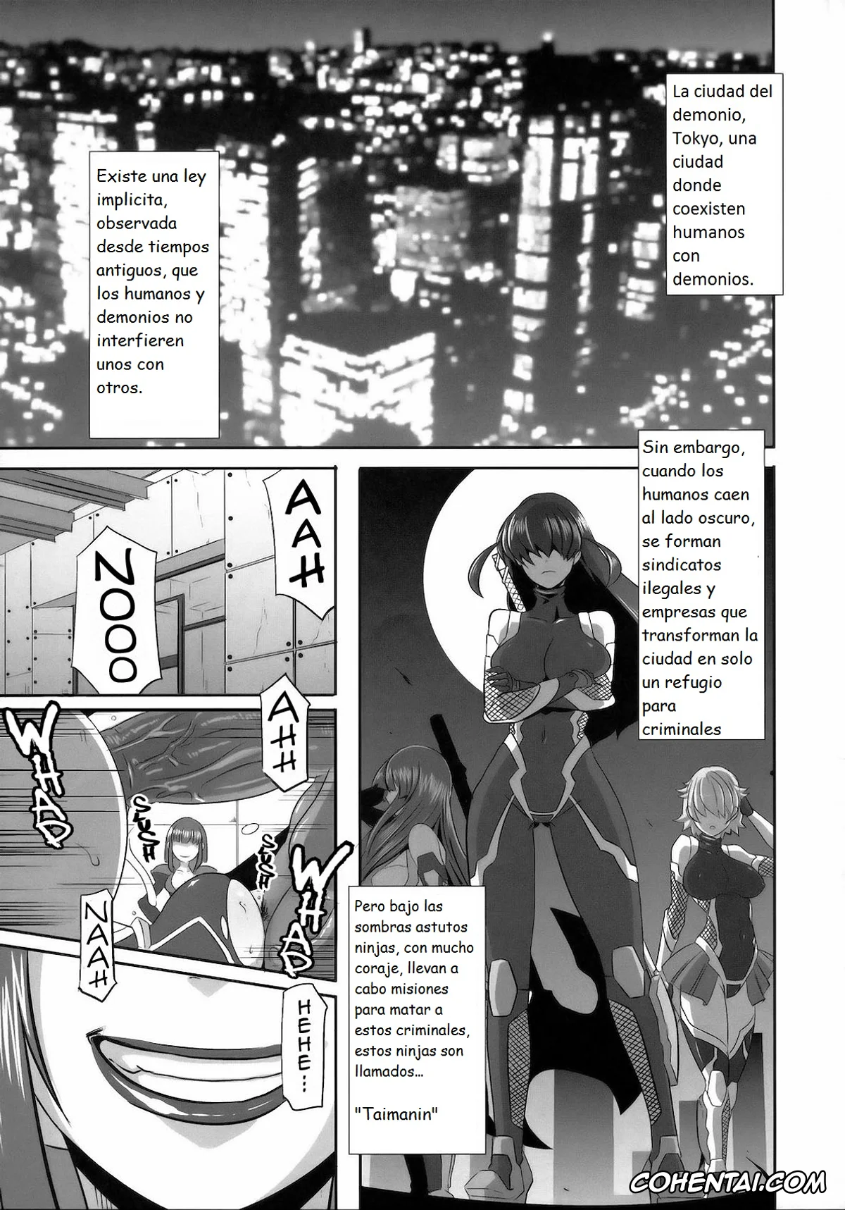 Taimanin Asagi hentai, Oboro hentai, Akujobon (Taimanin Asagi), pagina 3