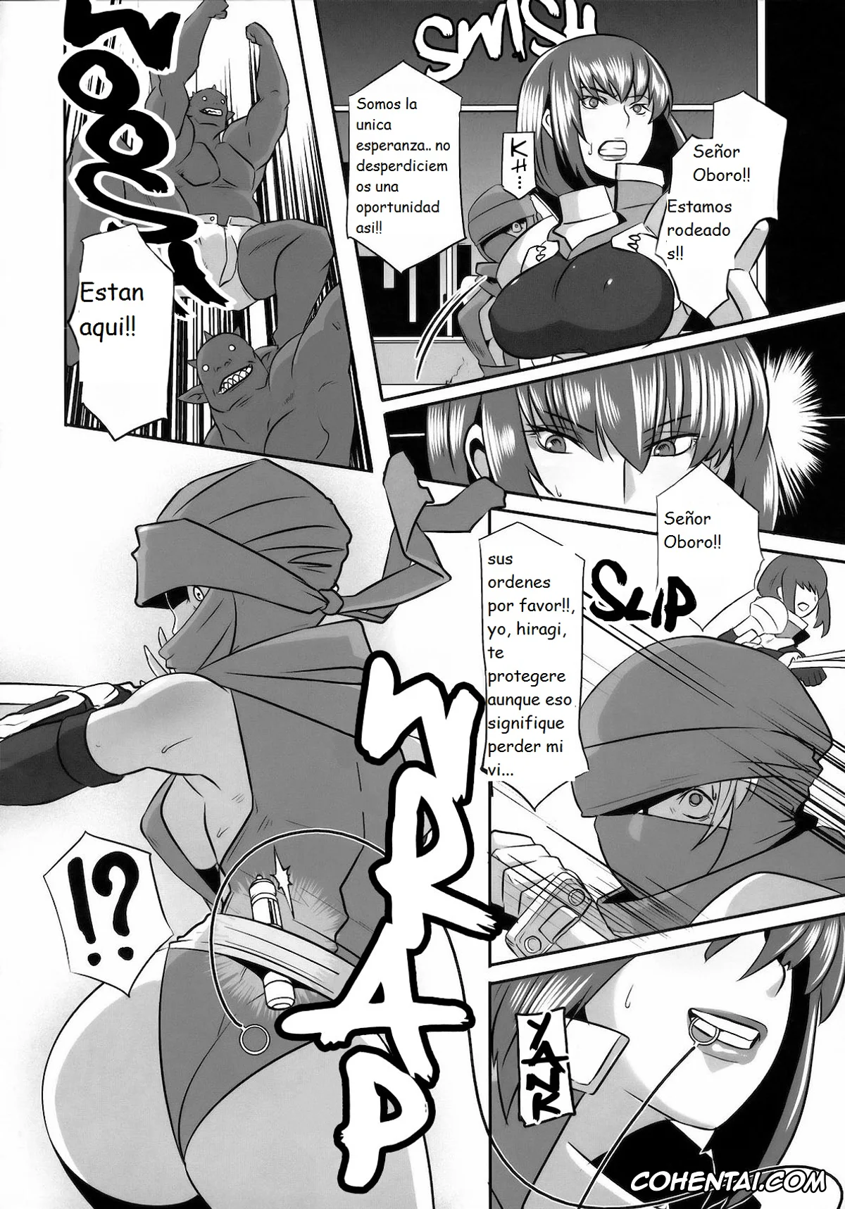 Taimanin Asagi hentai, Oboro hentai, Akujobon (Taimanin Asagi), pagina 6