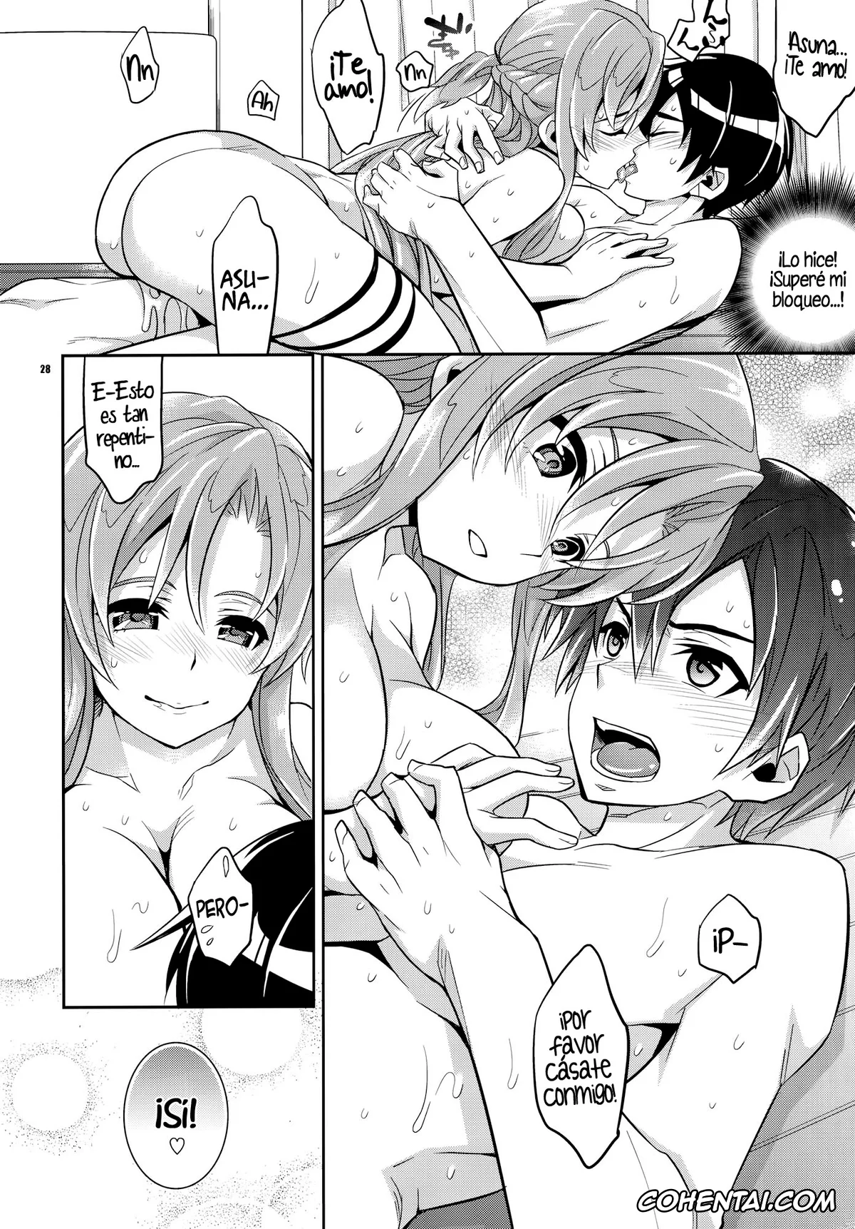 Sword Art Online porno, Asuna Yuuki porno, Kazuto Kirigaya | Kirito porno, C9-02 Asuna no Neteru Ma ni (Sword Art Online), pagina 26