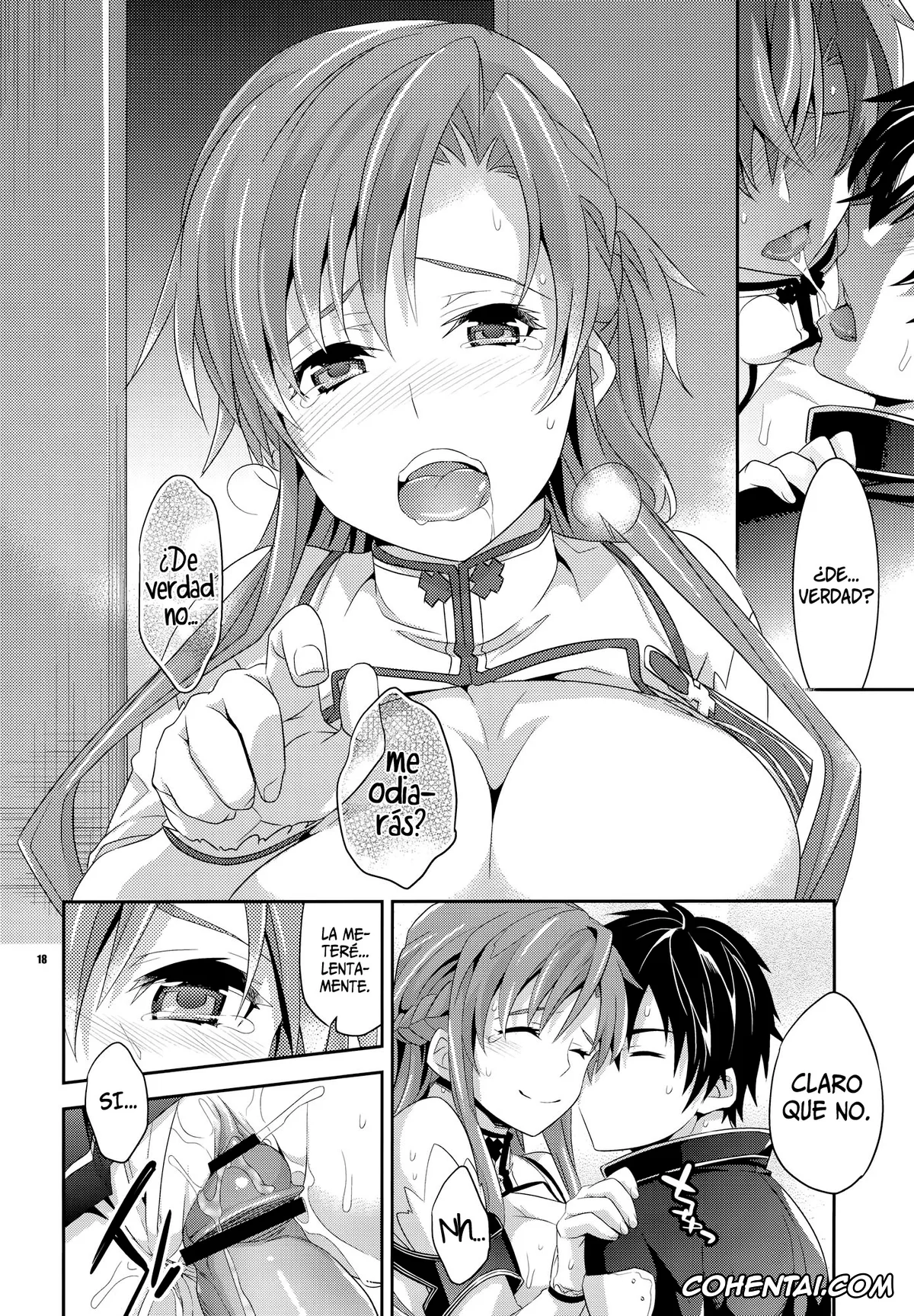 Sword Art Online porno, Asuna Yuuki porno, Kazuto Kirigaya | Kirito porno, C9-04 Nete mo Samete mo (Sword Art Online), pagina 17