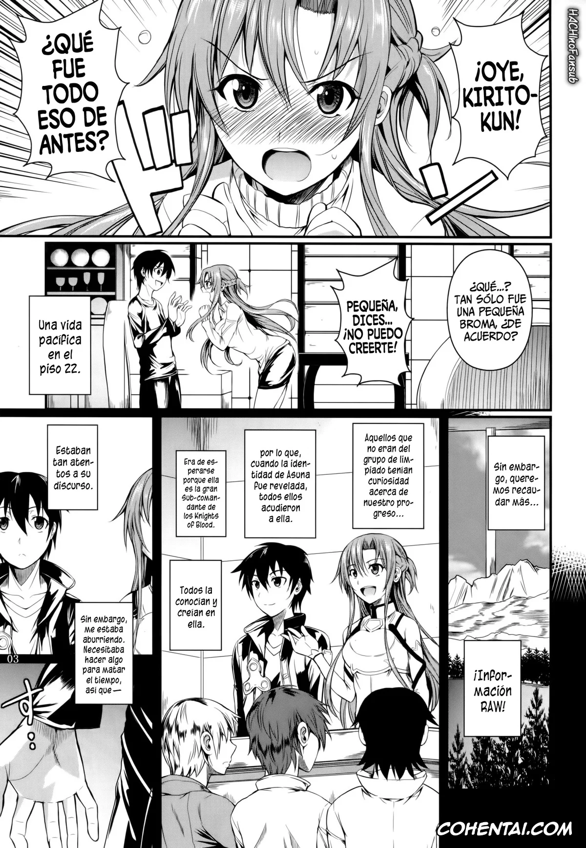 Sword Art Online hentai, Asuna Yuuki hentai, Kazuto Kirigaya | Kirito hentai, Shinkon Fuyuu-jou (Sword Art Online), pagina 3