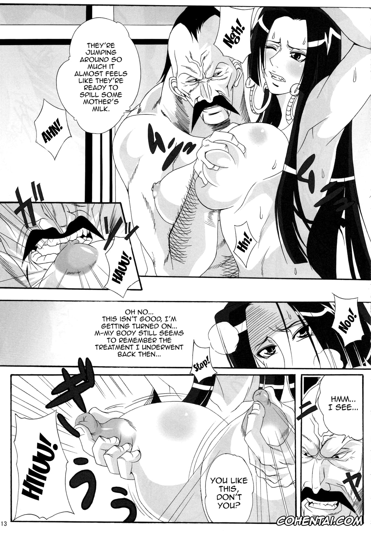 One Piece hentai, Boa Hancock hentai, Momonga hentai, Saint Charloss hentai, Benten Kairaku 11 Hebirei (One Piece), pagina 12