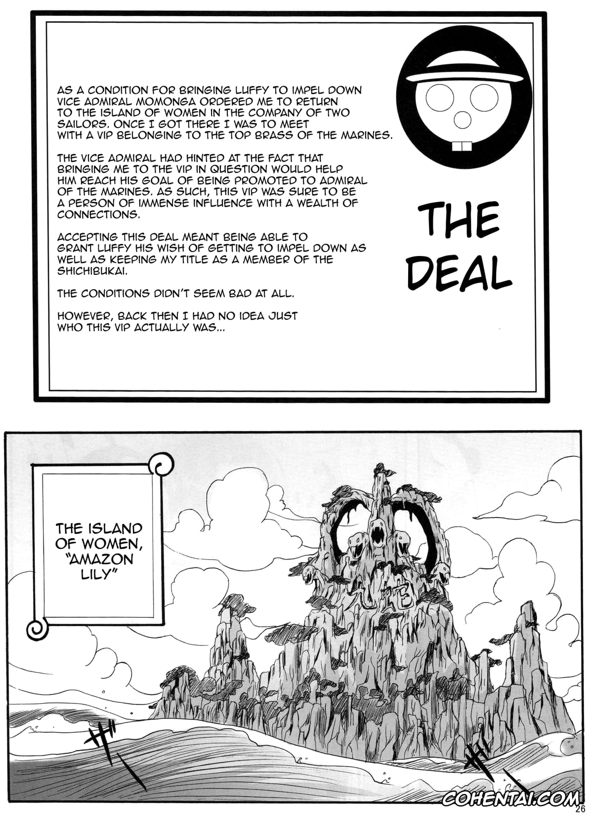 One Piece xxx, Boa Hancock xxx, Momonga xxx, Saint Charloss xxx, Benten Kairaku 11 Hebirei (One Piece), pagina 25
